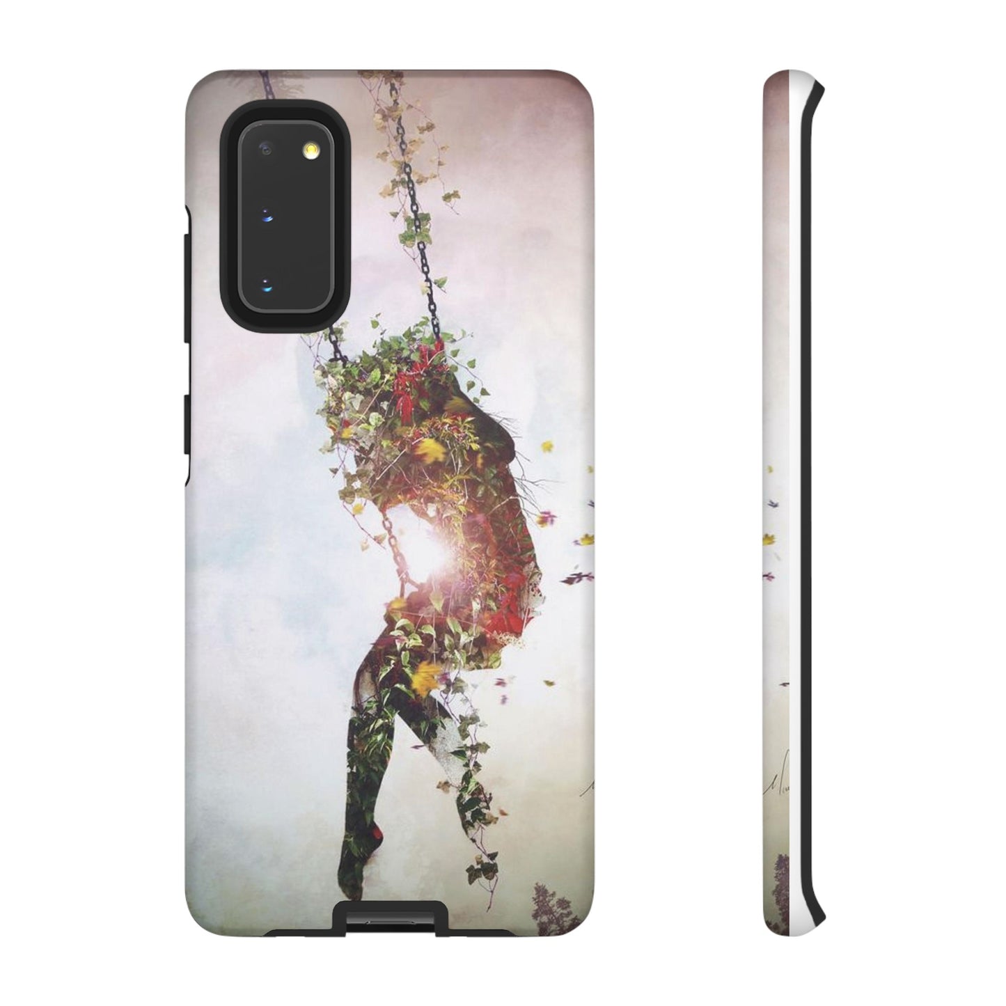 Flower Swing Girl Wallpaper Phone Case | iPhone 15 Plus/ Pro, 14, 13, 12| Google Pixel 7, Pro, 5| Samsung Galaxy S23 All Major Phone Models