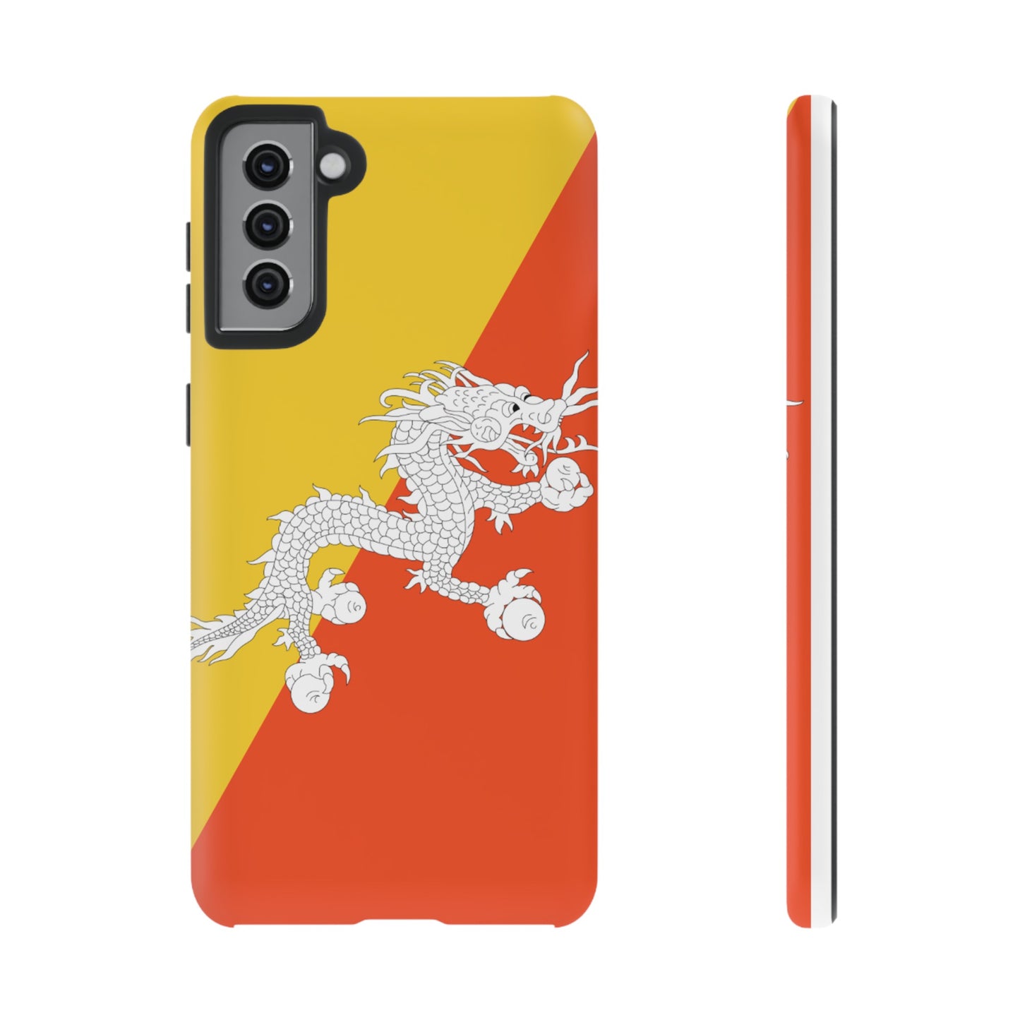 Bhutan Flag Phone Case | iPhone 15 Plus/ Pro, 14, 13, 12| Google Pixel 7, Pro, 5| Samsung Galaxy S23 All Major Phone Models