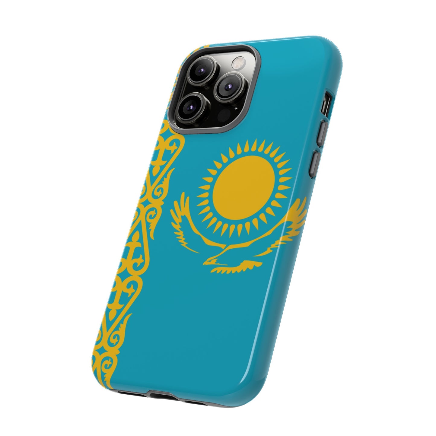 Kazakhstan Flag Phone Case | iPhone 15 Plus/ Pro, 14, 13, 12| Google Pixel 7, Pro, 5| Samsung Galaxy S23 All Major Phone Models