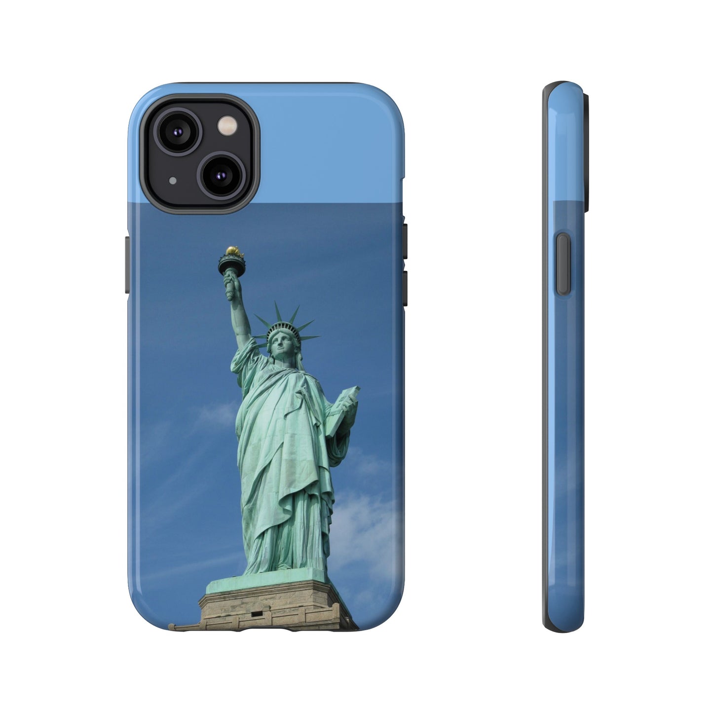 Statue Of Liberty Wallpaper Phone Case | iPhone 15 Plus/ Pro, 14, 13, 12| Google Pixel 7, Pro, 5| Samsung Galaxy S23 All Major Phone Models