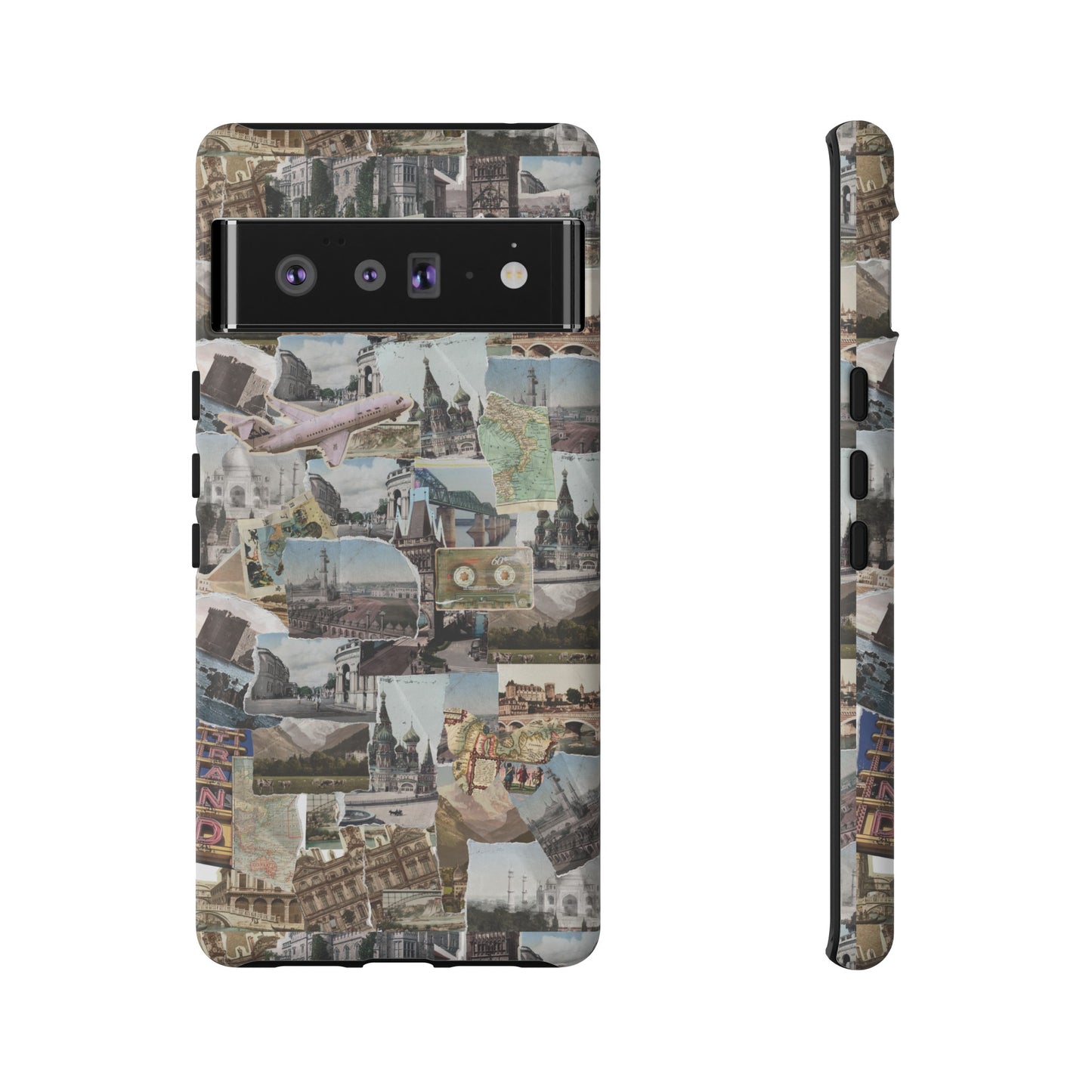 Travel Collage Wallpaper Phone Case | iPhone 15 Plus/ Pro, 14, 13, 12| Google Pixel 7, Pro, 5| Samsung Galaxy S23 All Major Phone Models