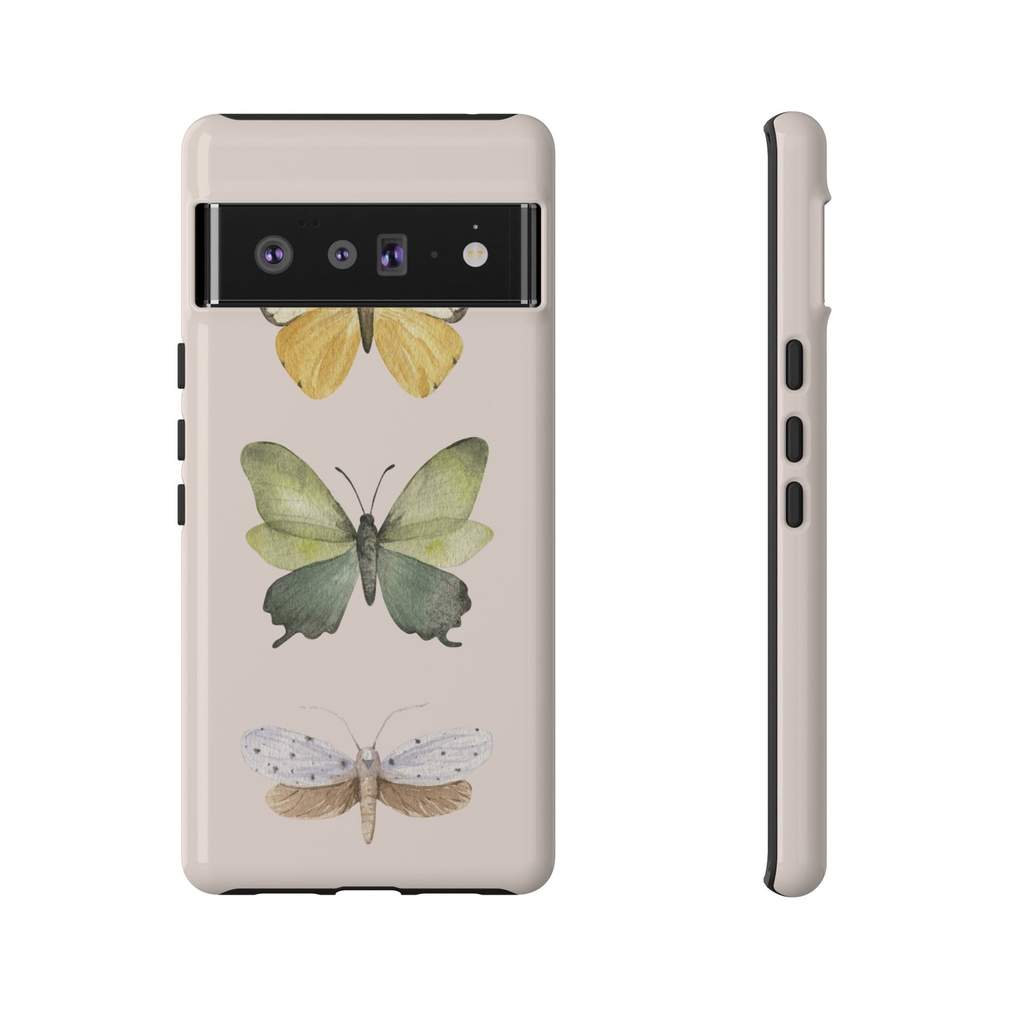 Three Butterflies Wallpaper Phone Case | iPhone 15 Plus/ Pro, 14, 13, 12| Google Pixel 7, Pro, 5| Samsung Galaxy S23 All Major Phone Models