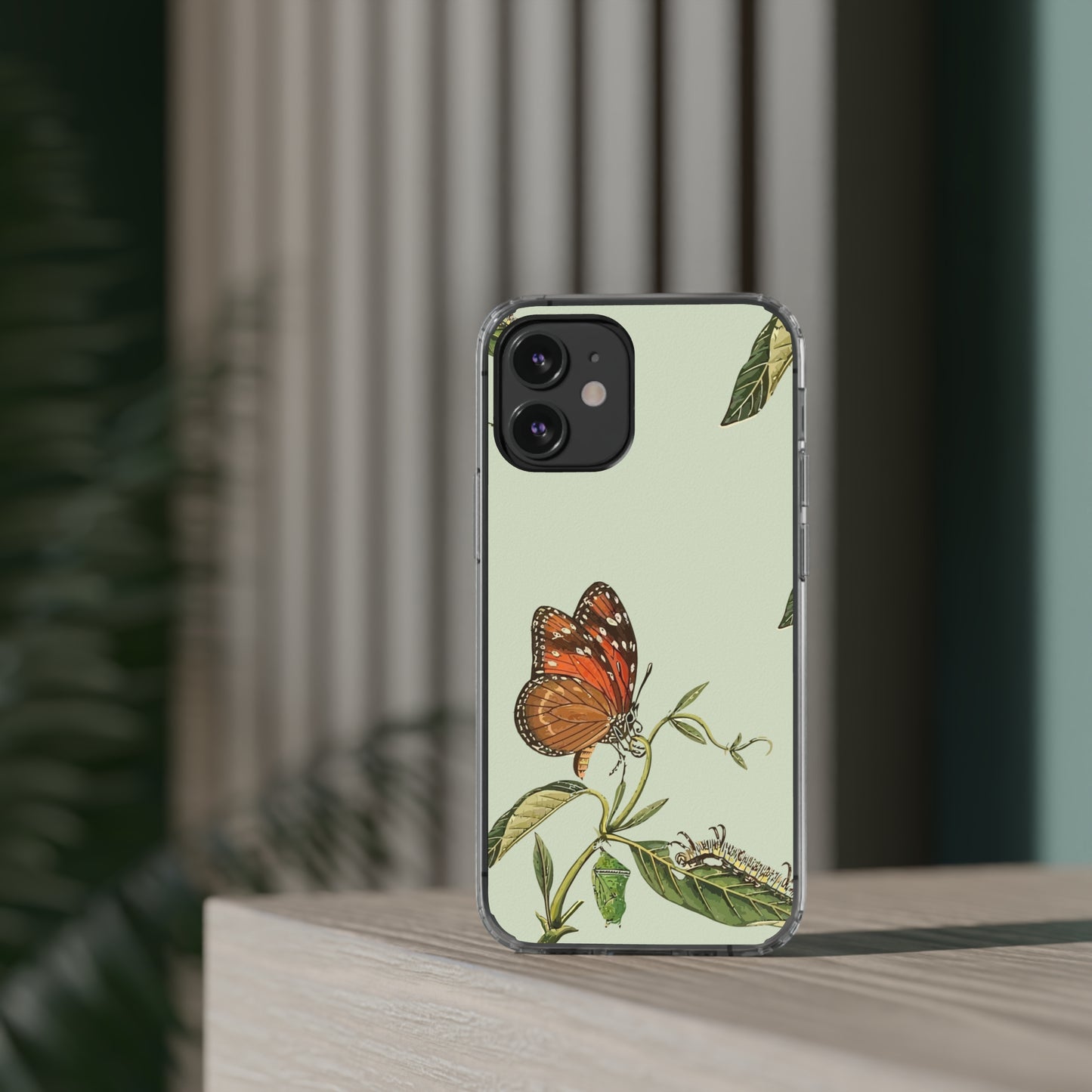 Orange Butterfly Wallpaper Phone Case | iPhone 15 Plus/ Pro, 14, 13, 12| Google Pixel 7, Pro, 5| Samsung Galaxy S23 All Major Phone Models