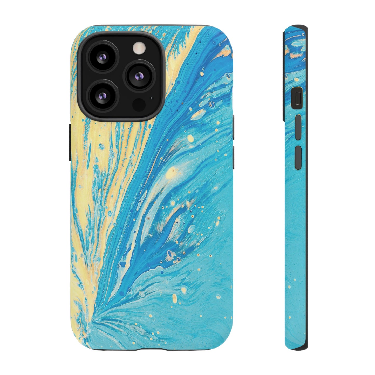 Fan of Yellow & Blue Paint Phone Case | iPhone 15 Plus/ Pro, 14, 13, 12| Google Pixel 7, Pro, 5| Samsung Galaxy S23 All Major Phone Models