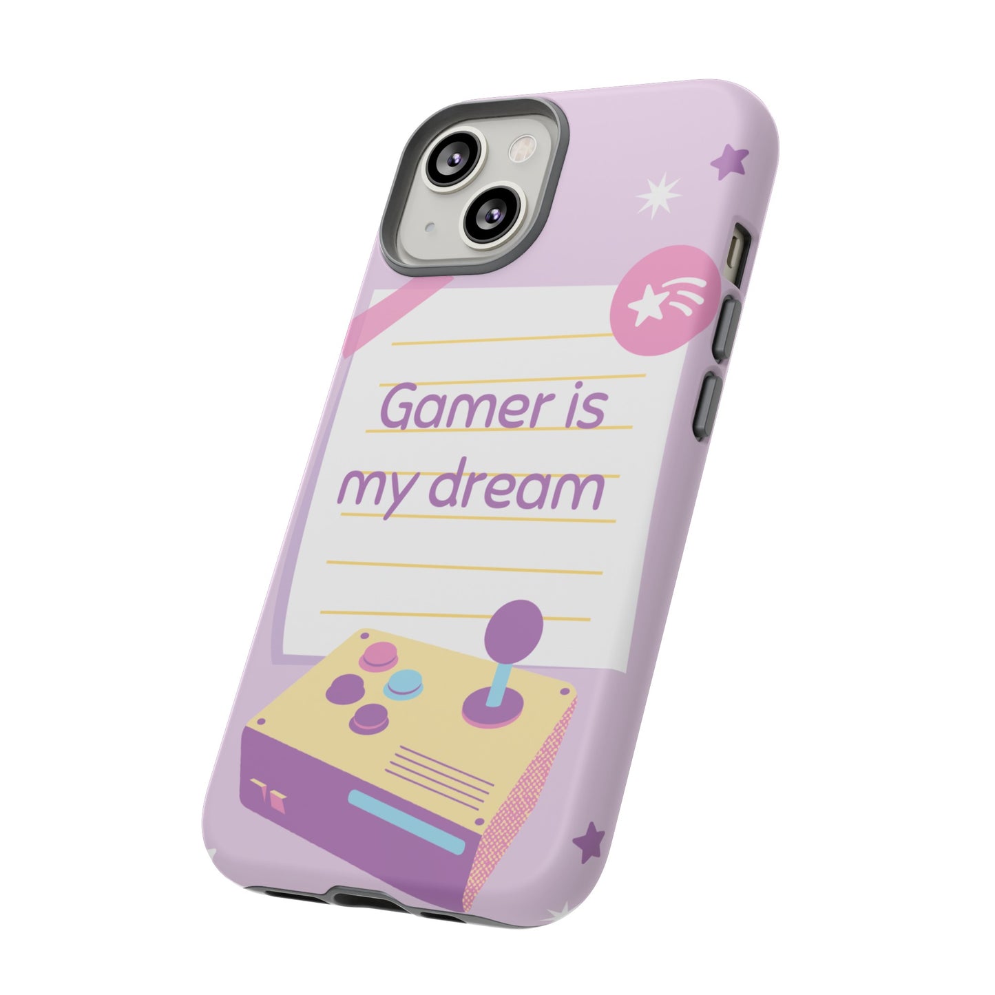 Gamer Is My Dream Job Wallpaper Phone Case | iPhone 15 Plus/ Pro, 14, 13, 12| Google Pixel 7, Pro, 5| Samsung Galaxy S23 All Major Phone Models