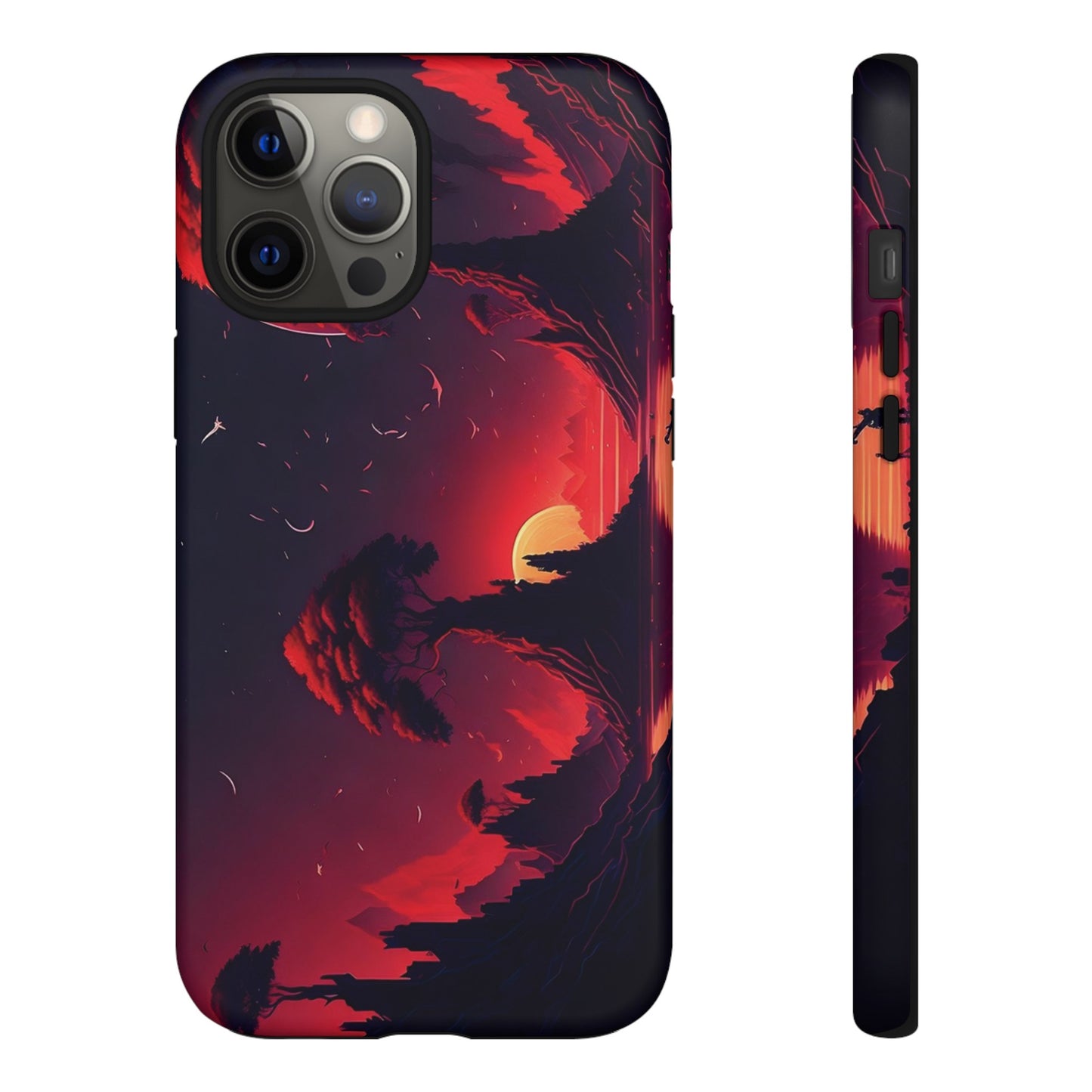 Red Sunset Wallpaper Phone Case | iPhone 15 Plus/ Pro, 14, 13, 12| Google Pixel 7, Pro, 5| Samsung Galaxy S23 All Major Phone Models