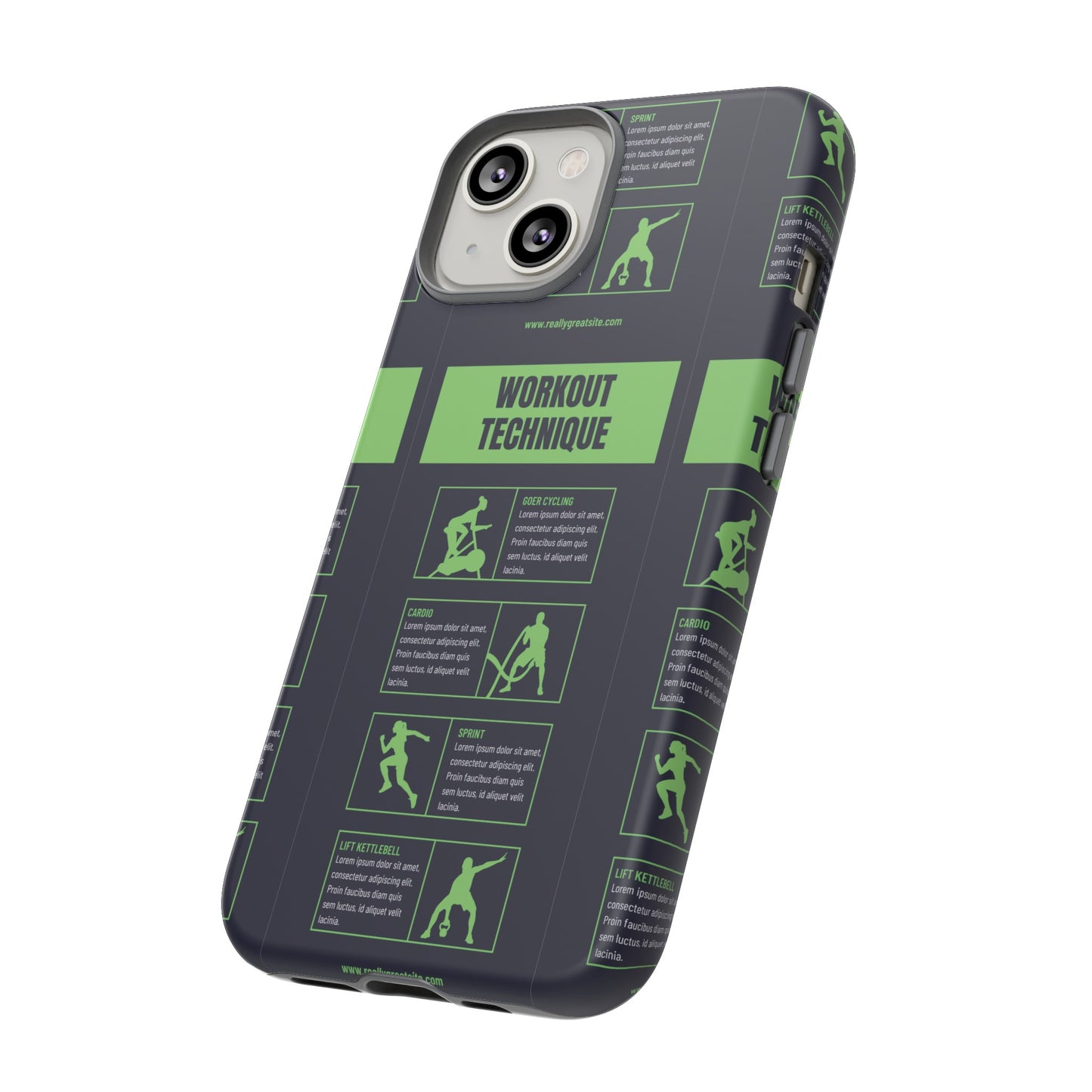 Workout Plan Wallpaper Phone Case | iPhone 15 Plus/ Pro, 14, 13, 12| Google Pixel 7, Pro, 5| Samsung Galaxy S23 All Major Phone Models