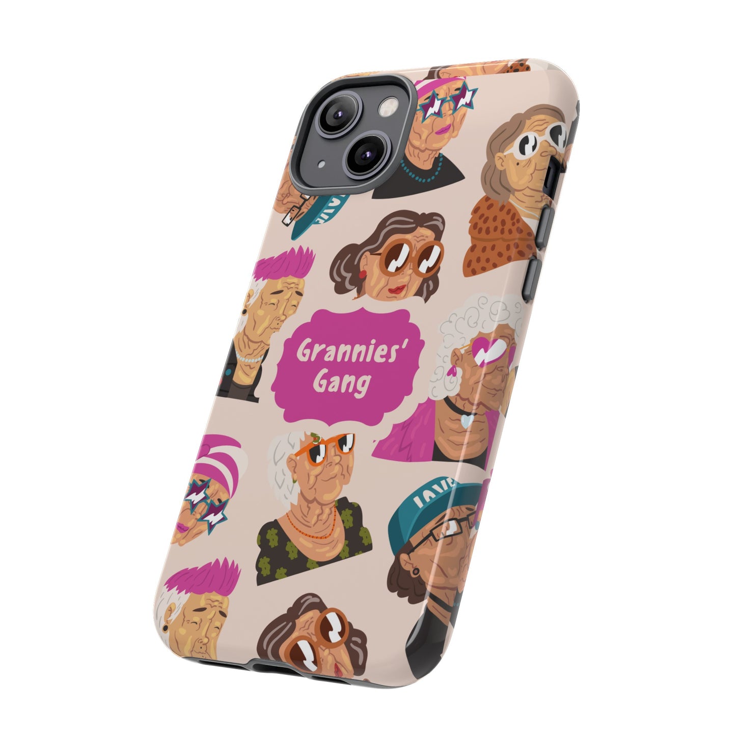 Grannies' Gang Wallpaper Phone Case | iPhone 15 Plus/ Pro, 14, 13, 12| Google Pixel 7, Pro, 5| Samsung Galaxy S23 All Major Phone Models