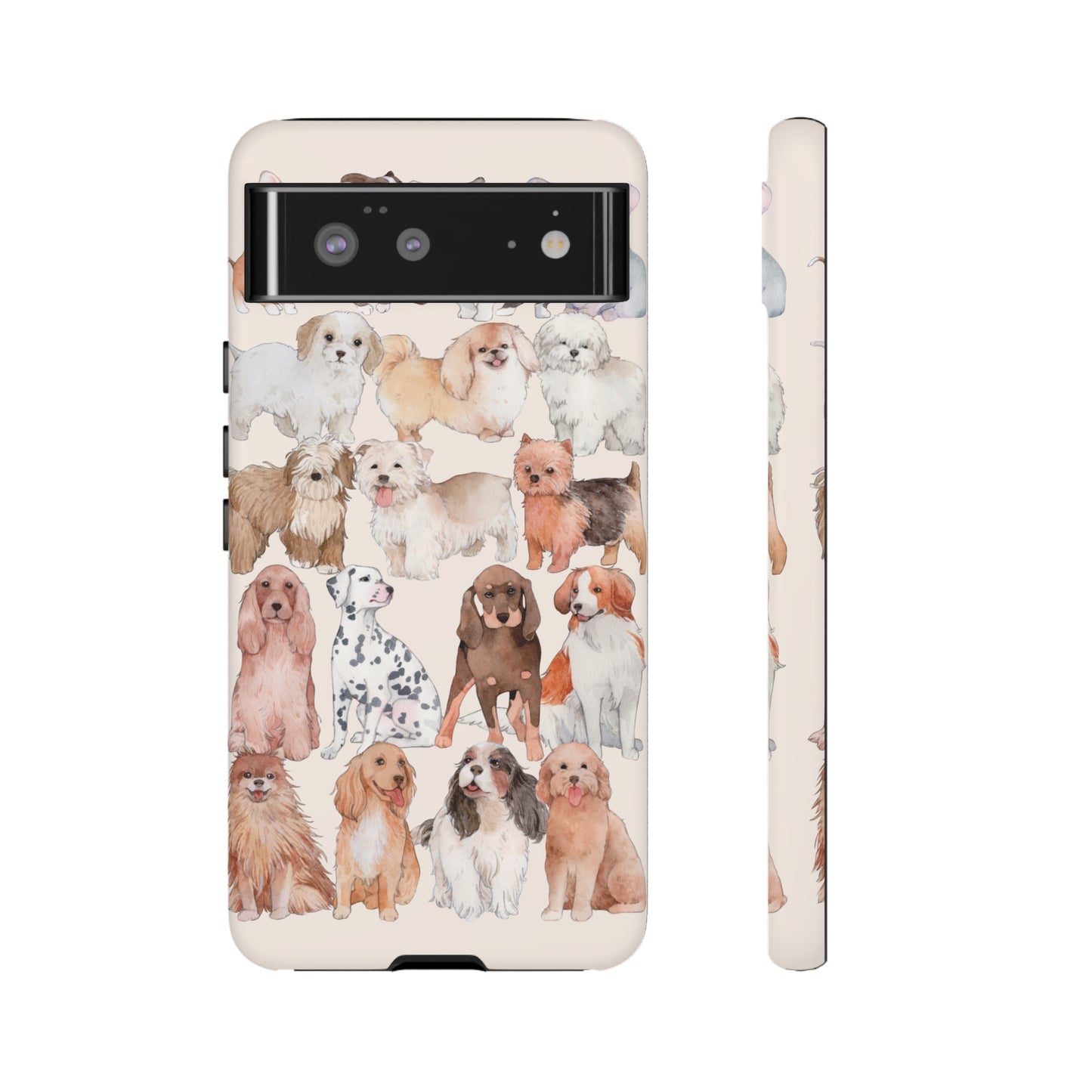 Dog Collage Wallpaper Phone Case | iPhone 15 Plus/ Pro, 14, 13, 12| Google Pixel 7, Pro, 5| Samsung Galaxy S23 All Major Phone Models