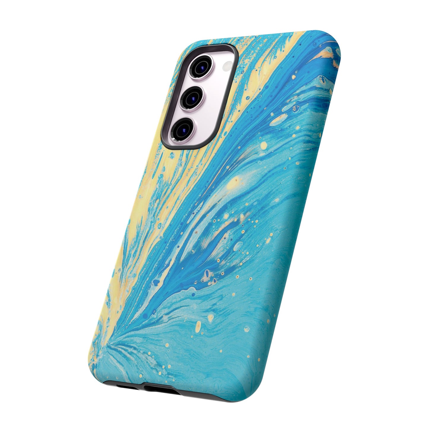 Fan of Yellow & Blue Paint Phone Case | iPhone 15 Plus/ Pro, 14, 13, 12| Google Pixel 7, Pro, 5| Samsung Galaxy S23 All Major Phone Models