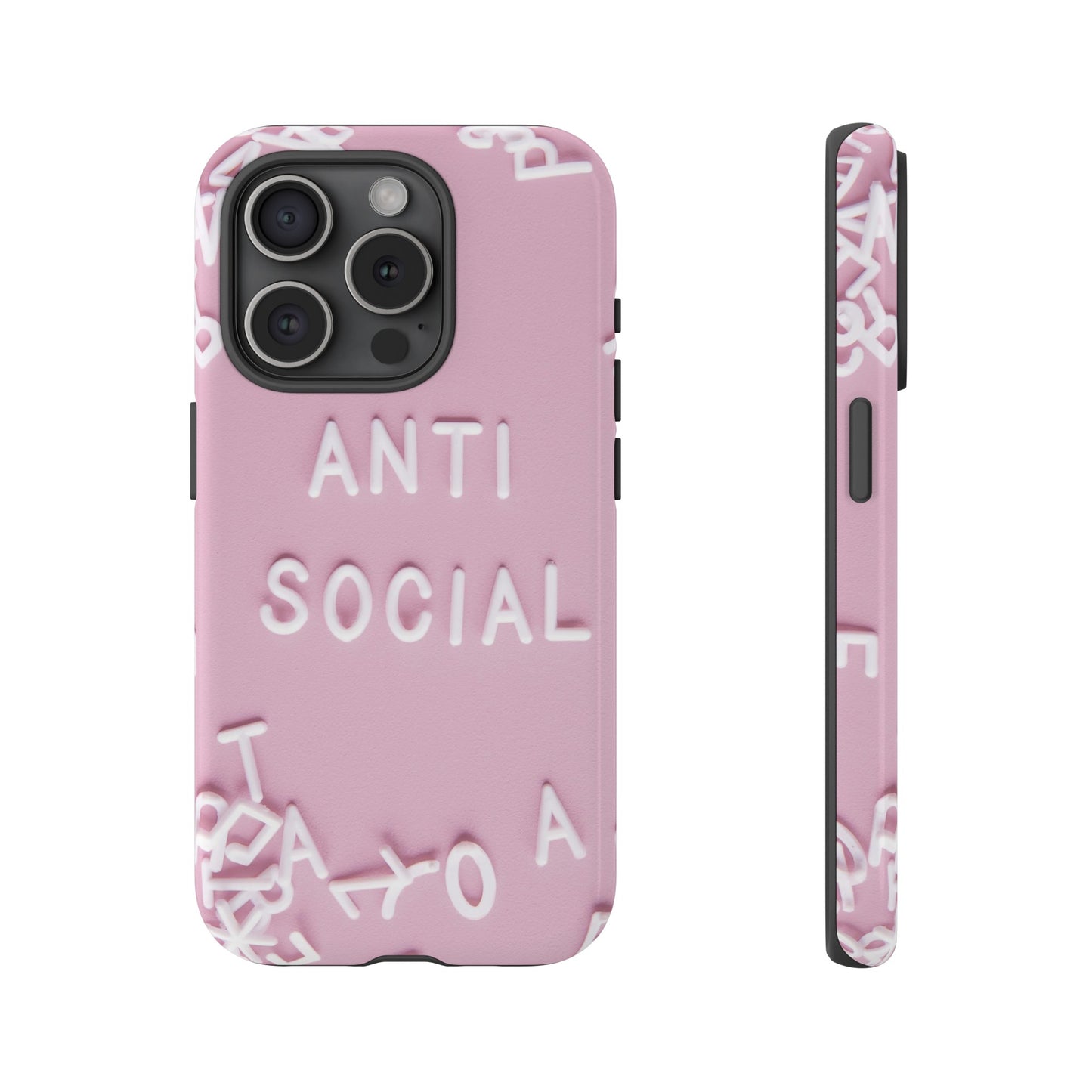 Anti Social Phone Case | iPhone 15 Plus/ Pro, 14, 13, 12| Google Pixel 7, Pro, 5| Samsung Galaxy S23 All Major Phone Models