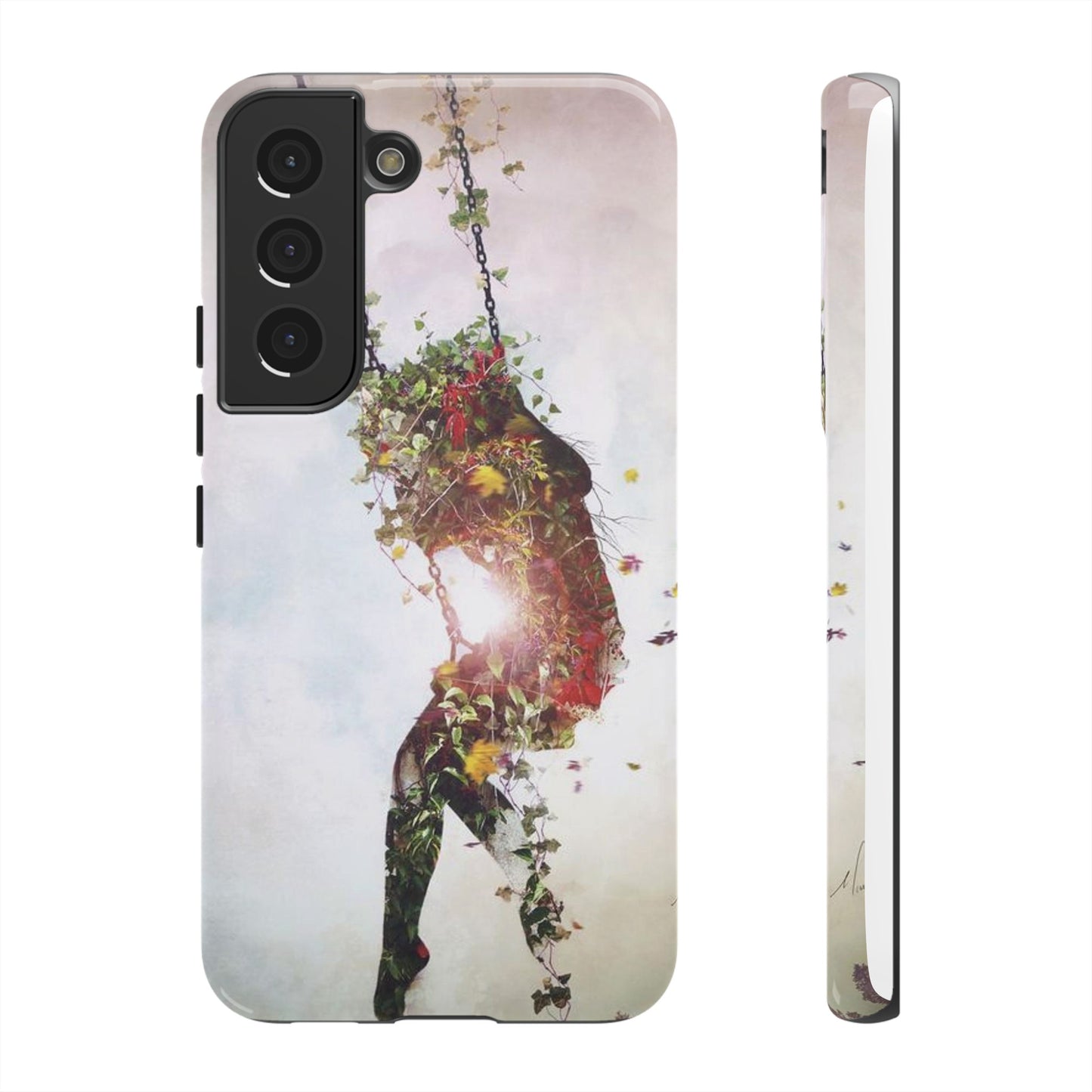 Flower Swing Girl Wallpaper Phone Case | iPhone 15 Plus/ Pro, 14, 13, 12| Google Pixel 7, Pro, 5| Samsung Galaxy S23 All Major Phone Models