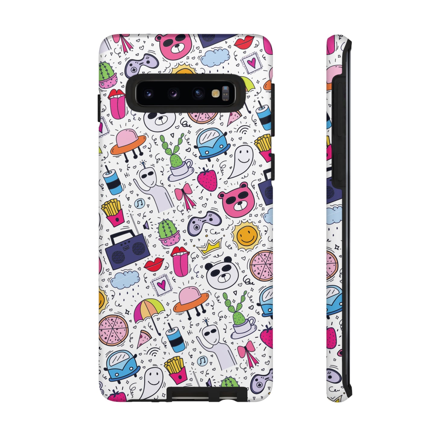 Cartoon Collage Phone Case | iPhone 15 Plus/ Pro, 14, 13, 12| Google Pixel 7, Pro, 5| Samsung Galaxy S23 All Major Phone Models