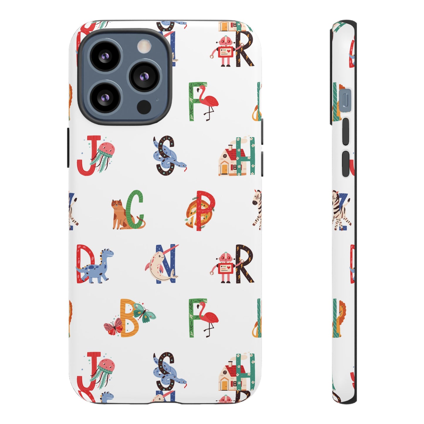 Alphabet Wallpaper Phone Case| iPhone 15 Plus/ Pro, 14, 13, 12| Google Pixel 7, Pro, 5| Samsung Galaxy S23 All Major Phone Models