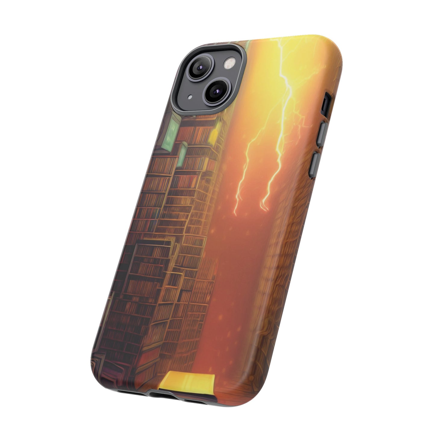 Lightning in the Library Wallpaper Phone Case | iPhone 15 Plus/ Pro, 14, 13, 12| Google Pixel 7, Pro, 5| Samsung Galaxy S23 All Major Phone Models