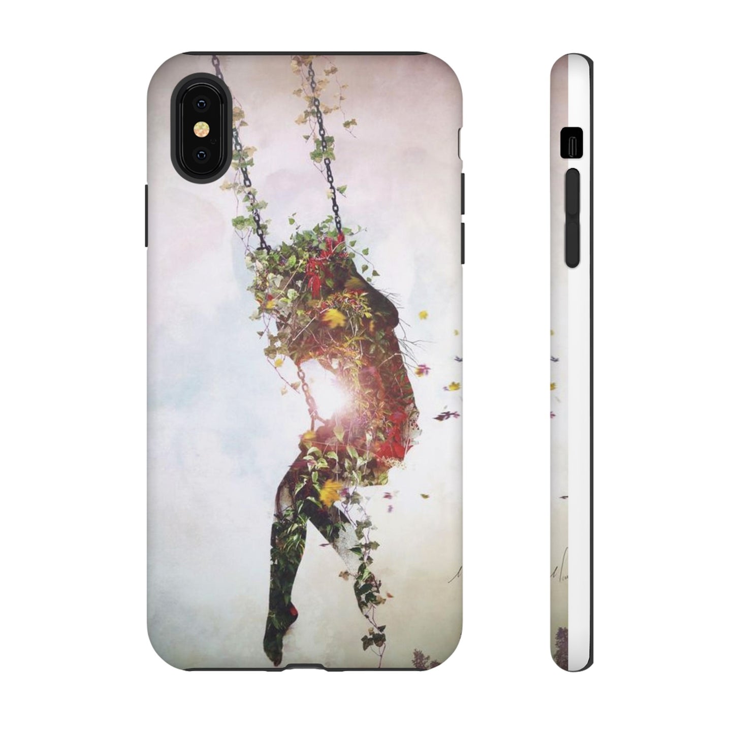 Flower Swing Girl Wallpaper Phone Case | iPhone 15 Plus/ Pro, 14, 13, 12| Google Pixel 7, Pro, 5| Samsung Galaxy S23 All Major Phone Models