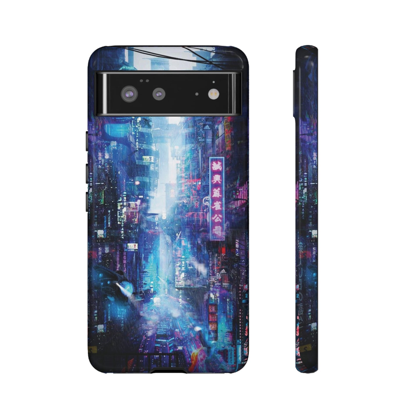 Night Life Futuristic City Wallpaper Phone Case | iPhone 15 Plus/ Pro, 14, 13, 12| Google Pixel 7, Pro, 5| Samsung Galaxy S23 All Major Phone Models