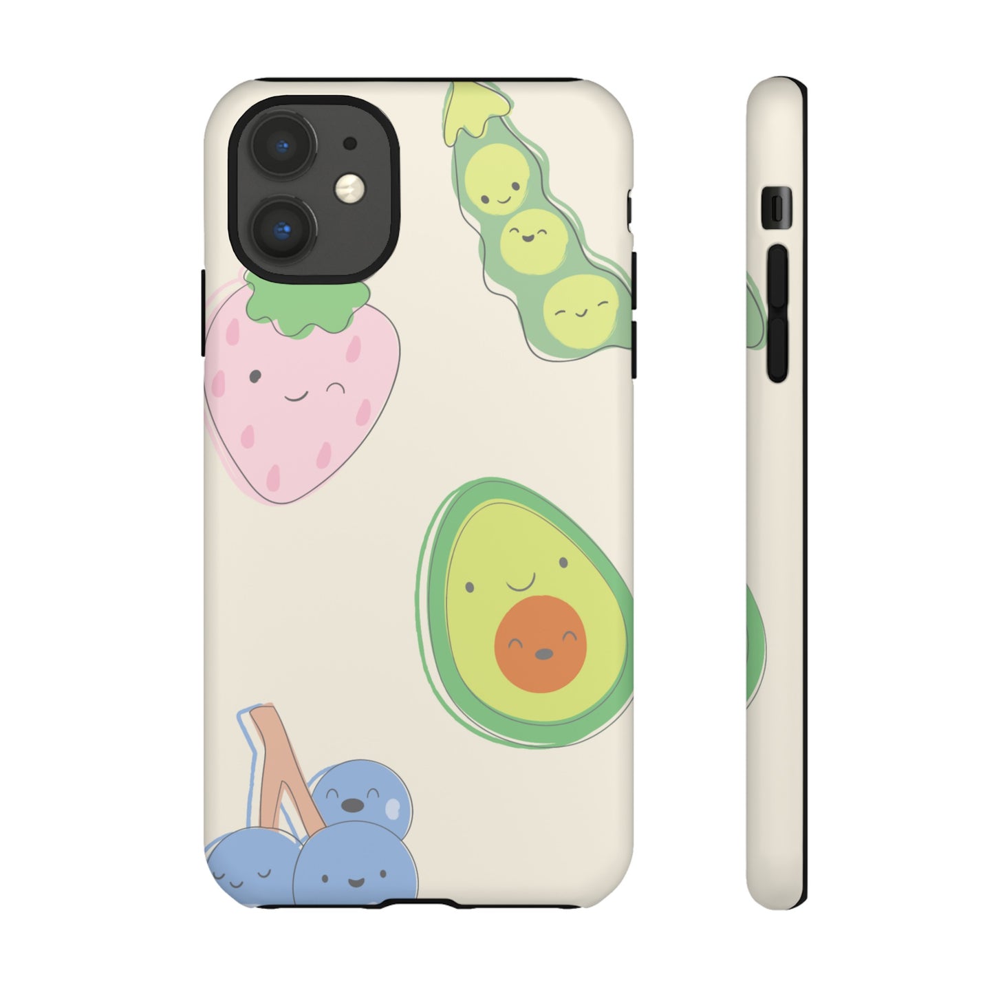 Happy Food Wallpaper Phone Case | iPhone 15 Plus/ Pro, 14, 13, 12| Google Pixel 7, Pro, 5| Samsung Galaxy S23 All Major Phone Models