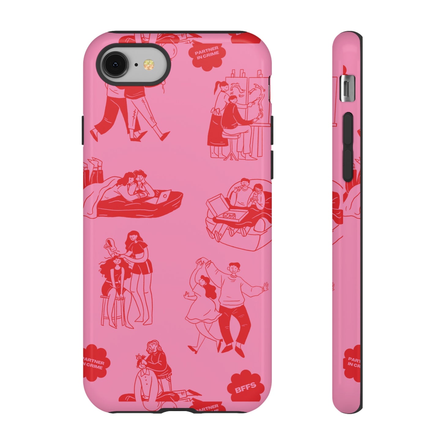 Pink Valentine's Day Wallpaper Phone Case | iPhone 15 Plus/ Pro, 14, 13, 12| Google Pixel 7, Pro, 5| Samsung Galaxy S23 All Major Phone Models