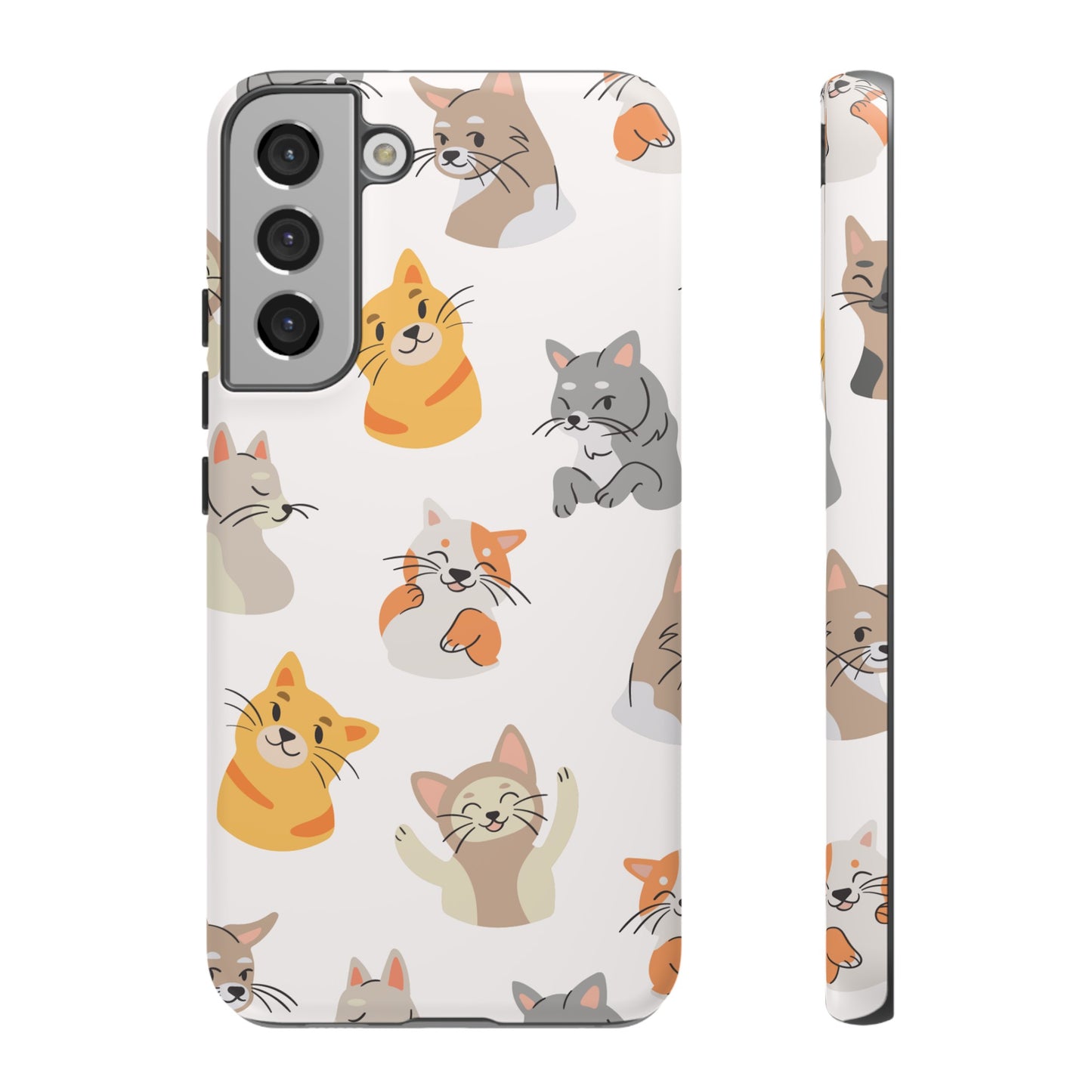 Adorable Cats Wallpaper Phone Case | iPhone 15 Plus/ Pro, 14, 13, 12| Google Pixel 7, Pro, 5| Samsung Galaxy S23 All Major Phone Models