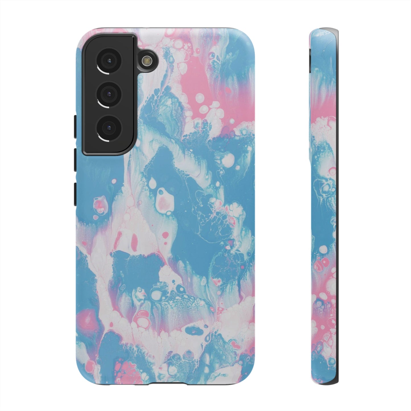 Baby Pink & Blue Resin Inspired Phone Case |iPhone 15 Plus/ Pro, 14, 13, 12|Google Pixel 7, Pro, 5|Samsung Galaxy S23 All Major Phone Models