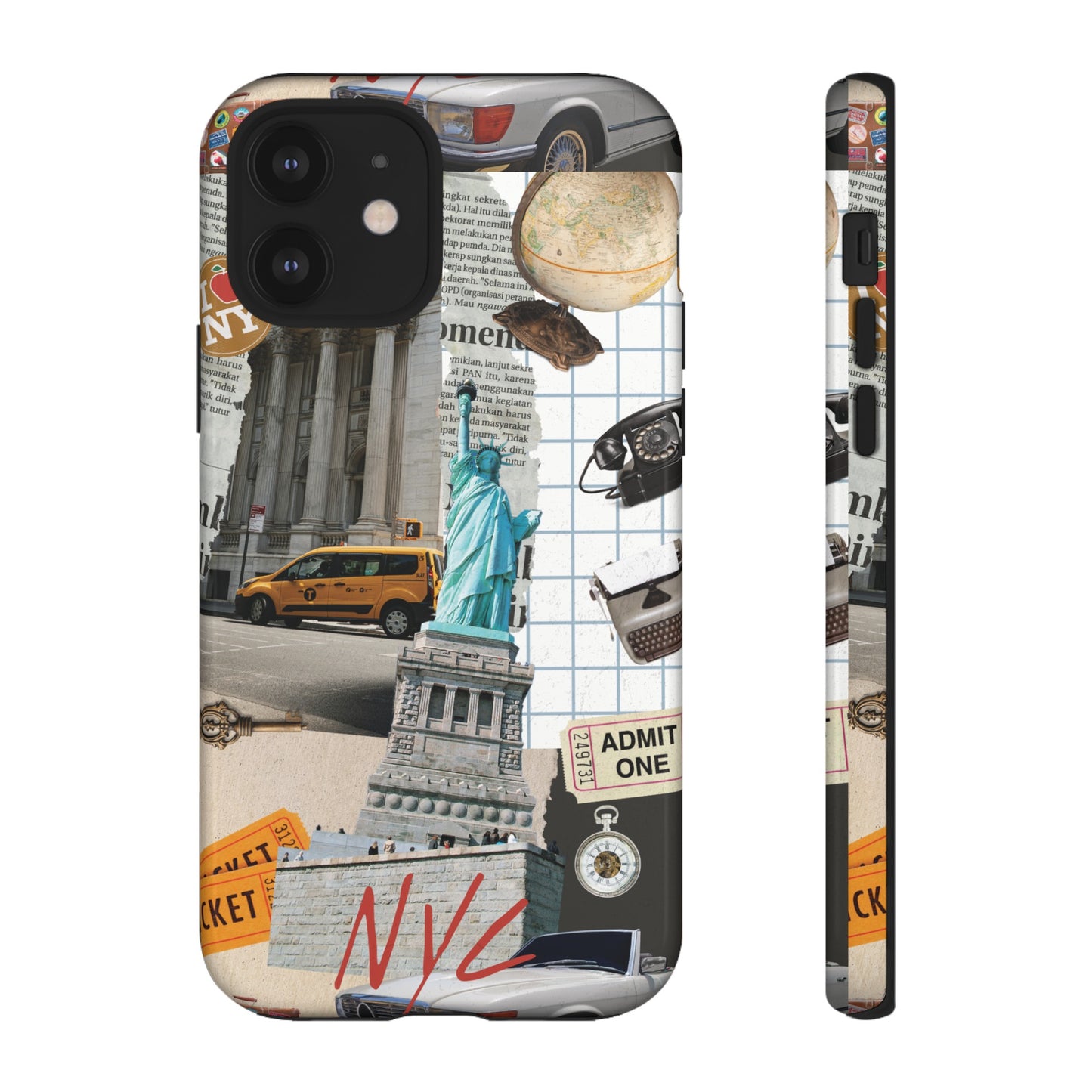 New York City Collage Wallpaper Phone Case | iPhone 15 Plus/ Pro, 14, 13, 12| Google Pixel 7, Pro, 5| Samsung Galaxy S23 All Major Phone Models