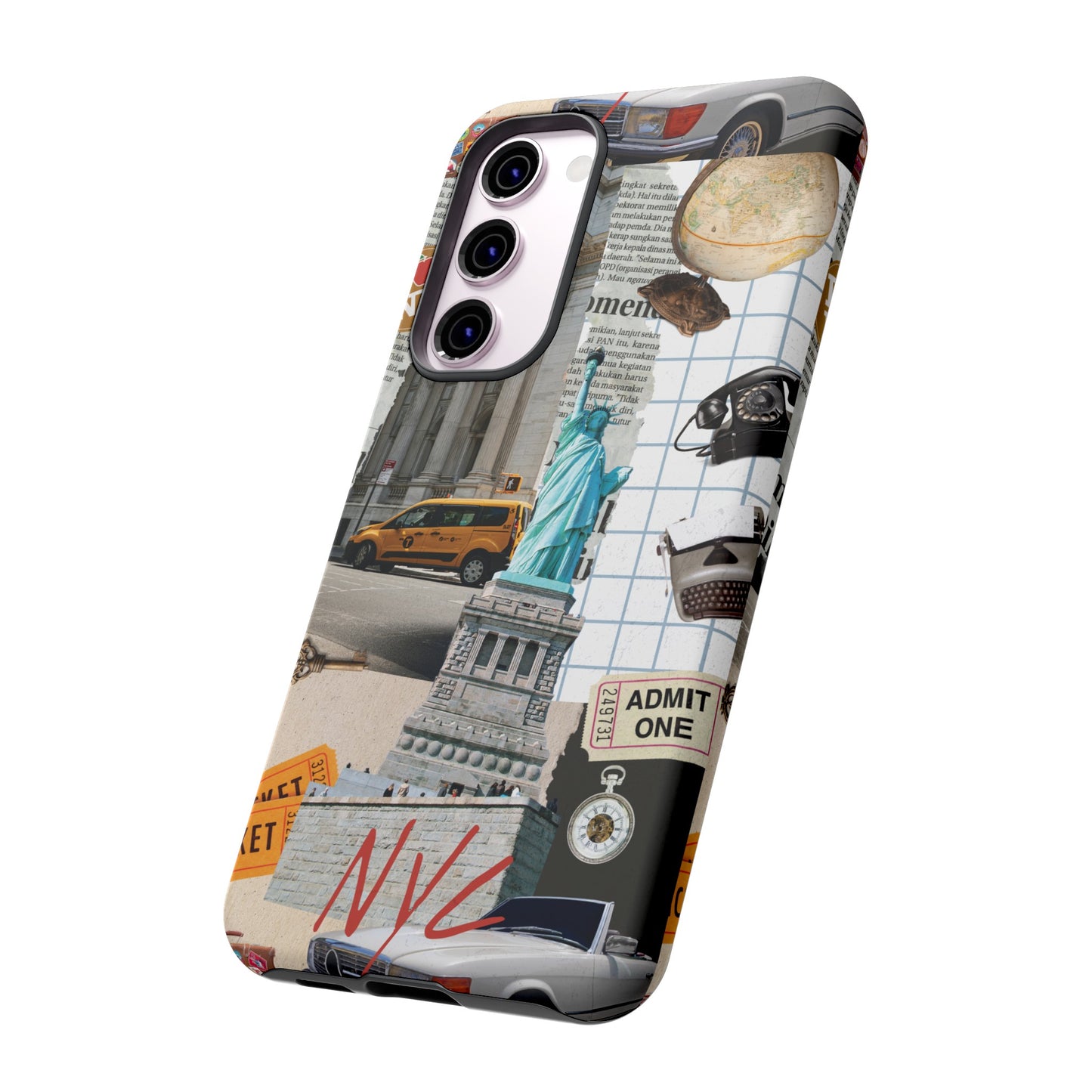 New York City Collage Wallpaper Phone Case | iPhone 15 Plus/ Pro, 14, 13, 12| Google Pixel 7, Pro, 5| Samsung Galaxy S23 All Major Phone Models