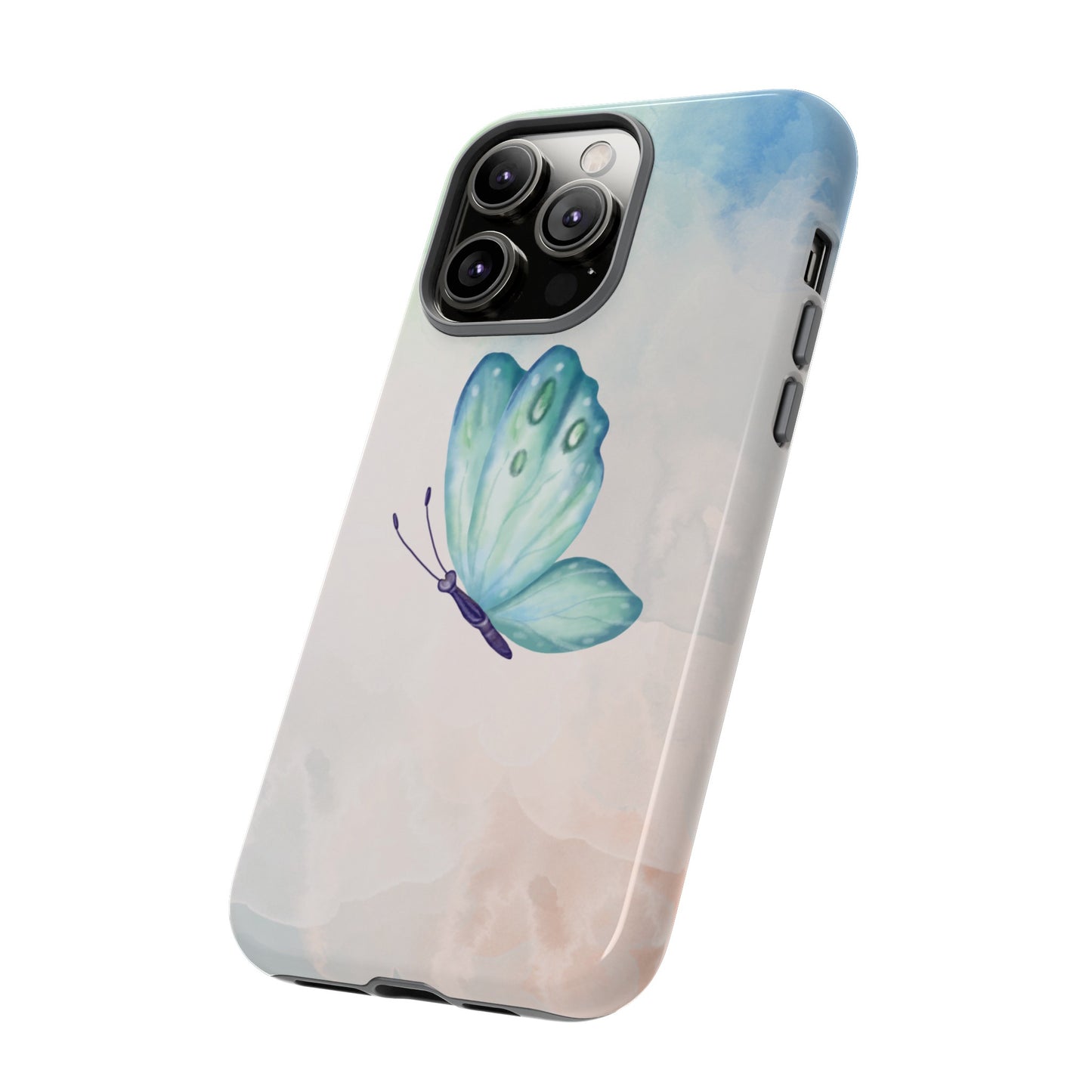 Blue Butterfly Wallpaper Phone Case  | iPhone 15 Plus/ Pro, 14, 13, 12| Google Pixel 7, Pro, 5| Samsung Galaxy S23 All Major Phone Models