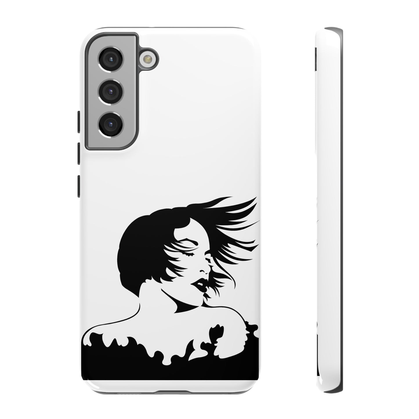 Woman In The Wind Phone Case | iPhone 15 Plus/ Pro, 14, 13, 12| Google Pixel 7, Pro, 5| Samsung Galaxy S23 All Major Phone Models