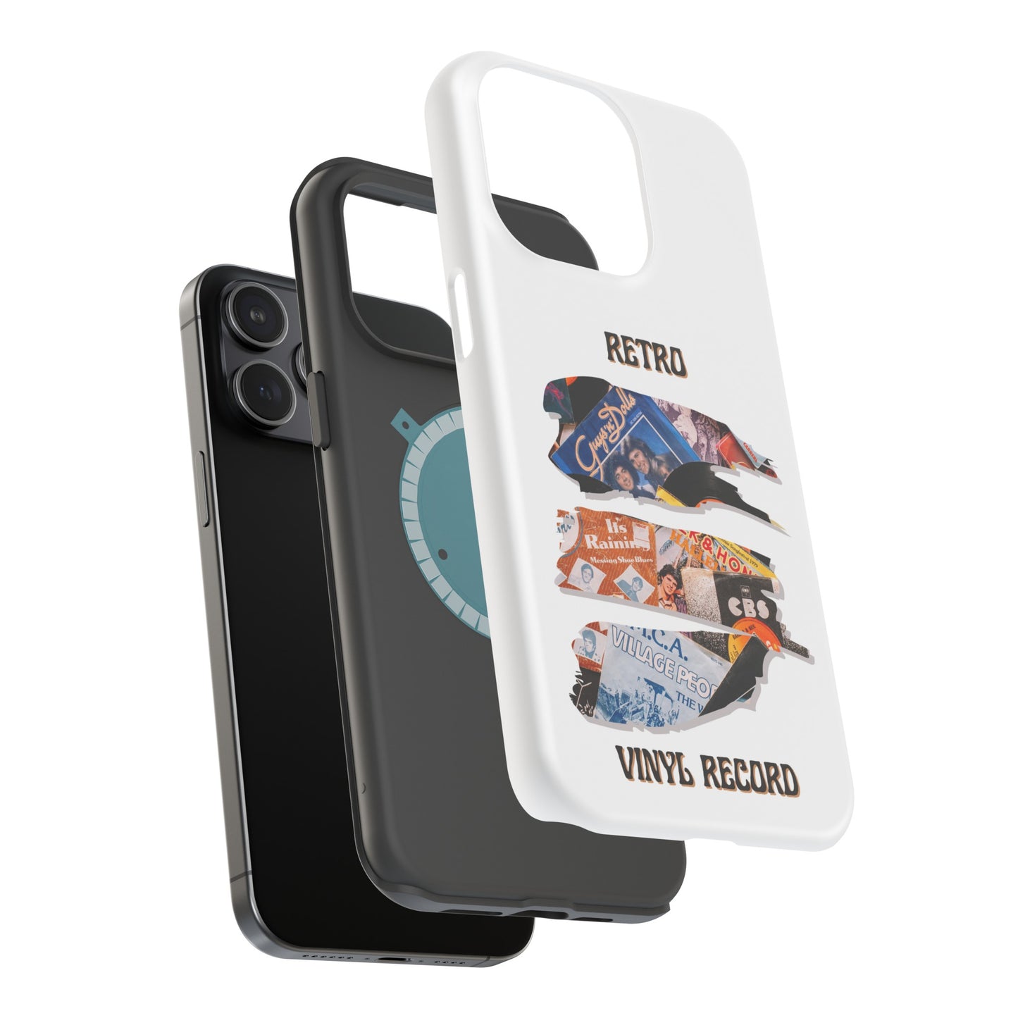 Retro Vinyl Record Phone Case | iPhone 15 Plus/ Pro, 14, 13, 12|