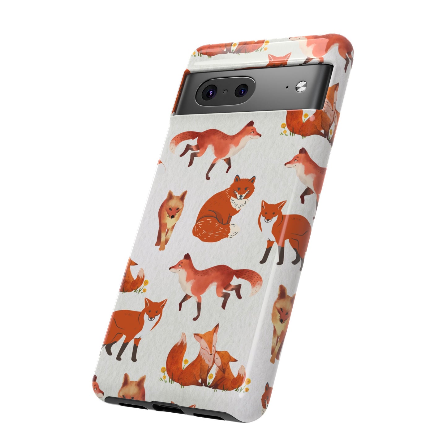 Foxes Wallpaper Phone Case | iPhone 15 Plus/ Pro, 14, 13, 12| Google Pixel 7, Pro, 5| Samsung Galaxy S23 All Major Phone Models