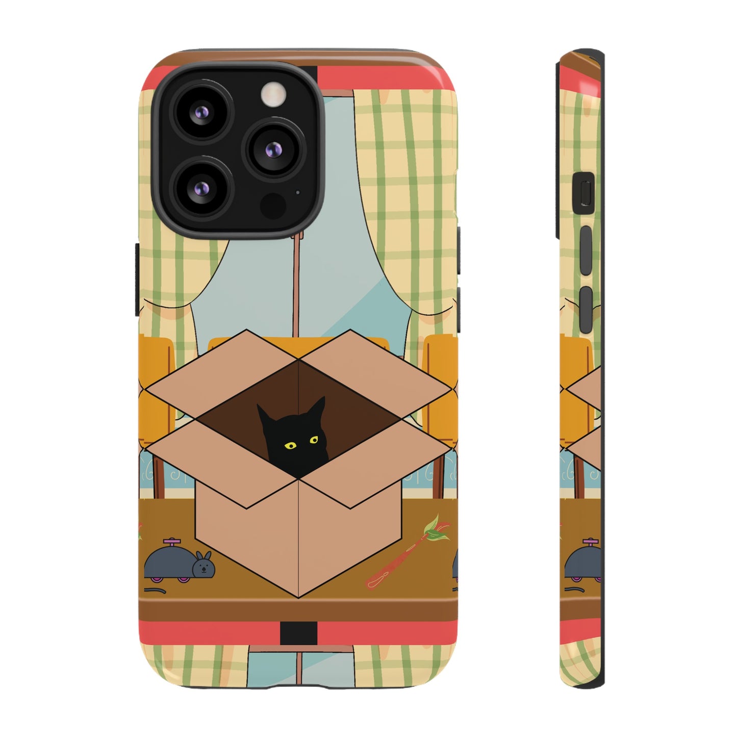 Cat In The Box Phone Case | iPhone 15 Plus/ Pro, 14, 13, 12| Google Pixel 7, Pro, 5| Samsung Galaxy S23 All Major Phone Models