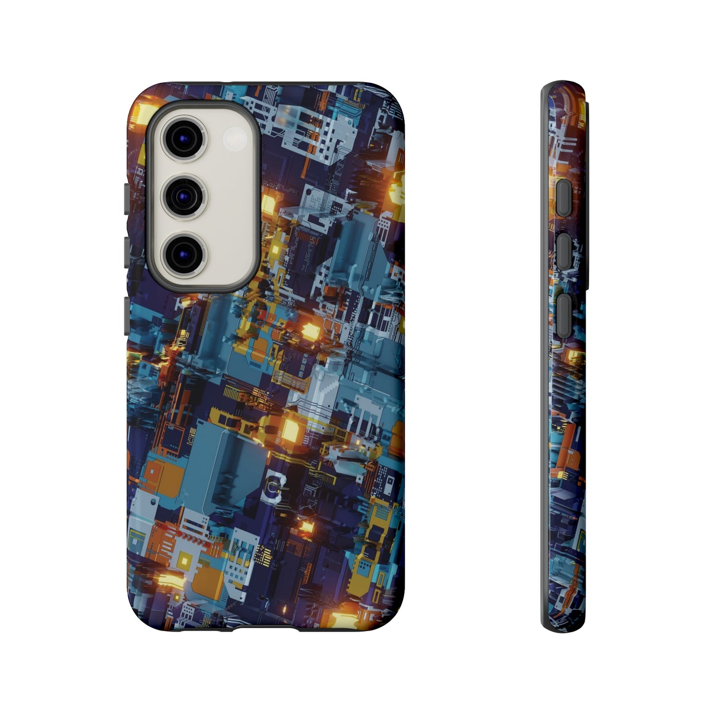 Computer Circuit Board Wallpaper Phone Case | iPhone 15 Plus/ Pro, 14, 13, 12| Google Pixel 7, Pro, 5| Samsung Galaxy S23 All Major Phone Models