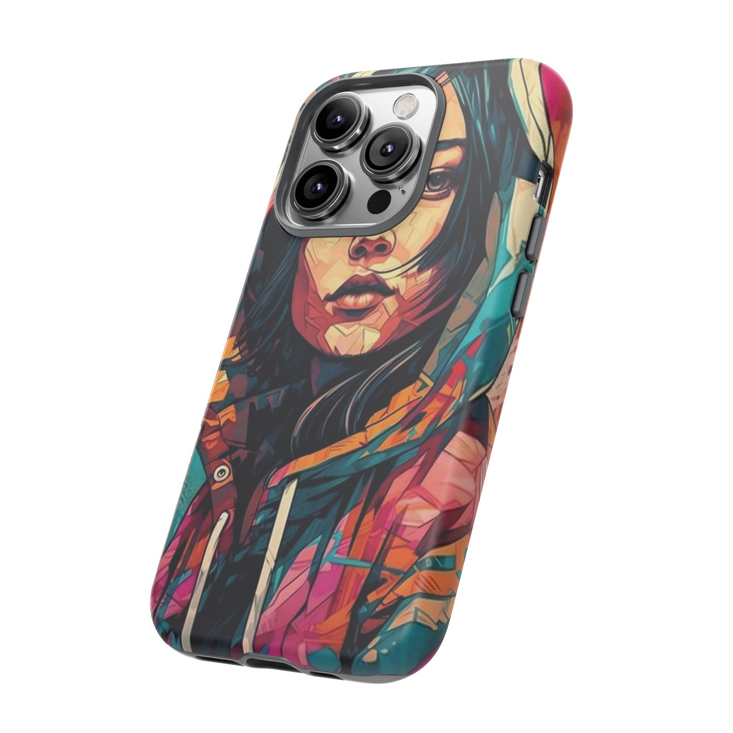 Girl Painting Wallpaper Phone Case | iPhone 15 Plus/ Pro, 14, 13, 12| Google Pixel 7, Pro, 5| Samsung Galaxy S23 All Major Phone Models