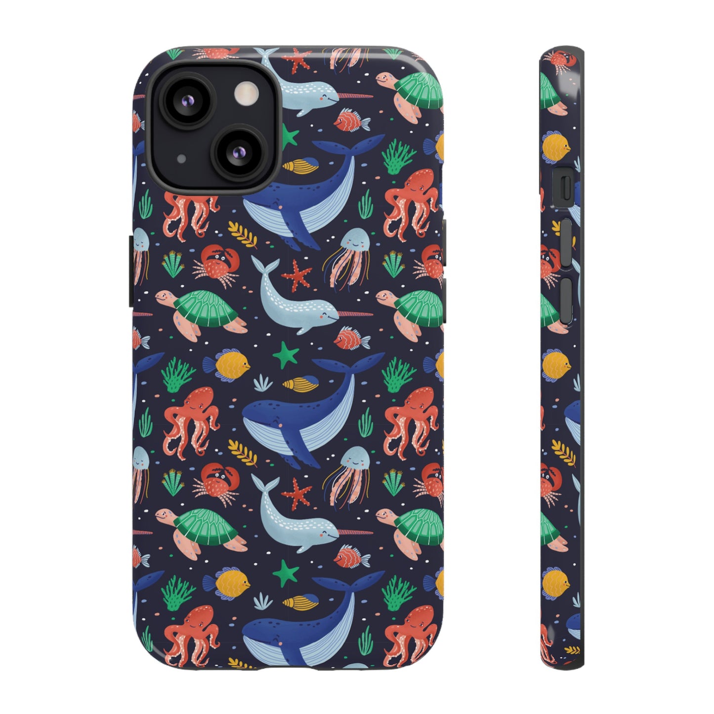 Sea Creatures Wallpaper Phone Case | iPhone 15 Plus/ Pro, 14, 13, 12| Google Pixel 7, Pro, 5| Samsung Galaxy S23 All Major Phone Models