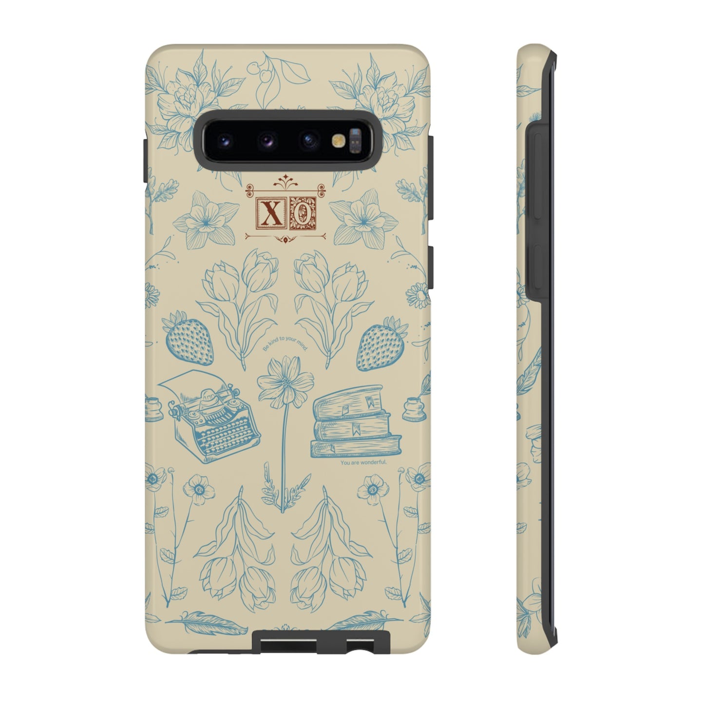 Typewriter Among The Flowers Phone Case | iPhone 15 Plus/ Pro, 14, 13, 12| Google Pixel 7, Pro, 5| Samsung Galaxy S23 All Major Phone Models