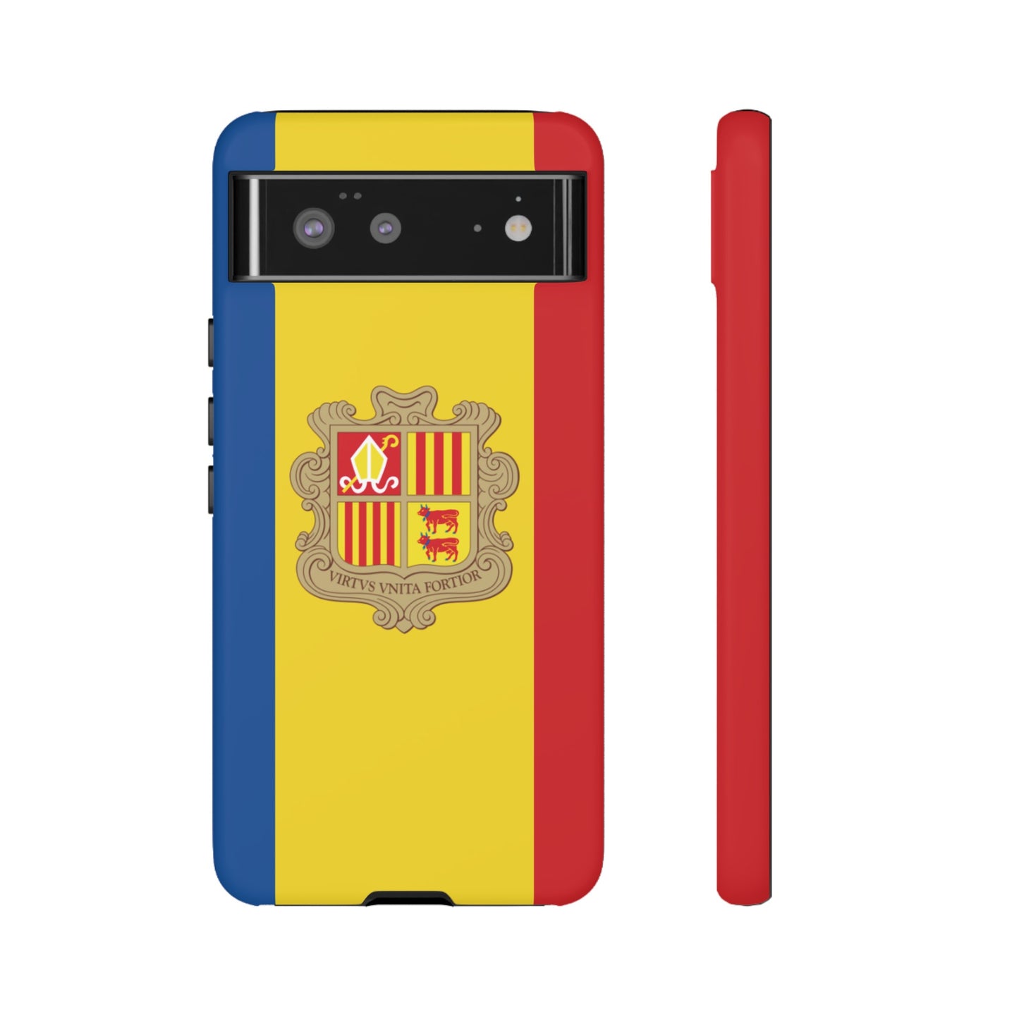 Andorra Flag Phone Case | iPhone 15 Plus/ Pro, 14, 13, 12| Google Pixel 7, Pro, 5| Samsung Galaxy S23 All Major Phone Models