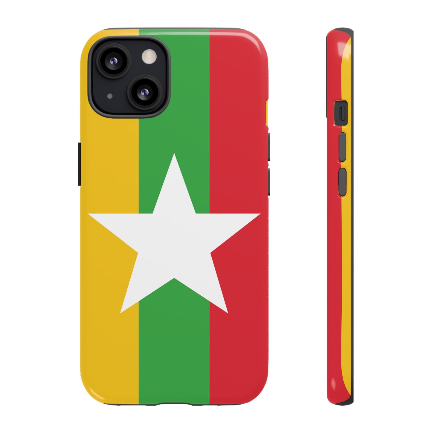 Myanmar Flag Phone Case | iPhone 15 Plus/ Pro, 14, 13, 12| Google Pixel 7, Pro, 5| Samsung Galaxy S23 All Major Phone Models