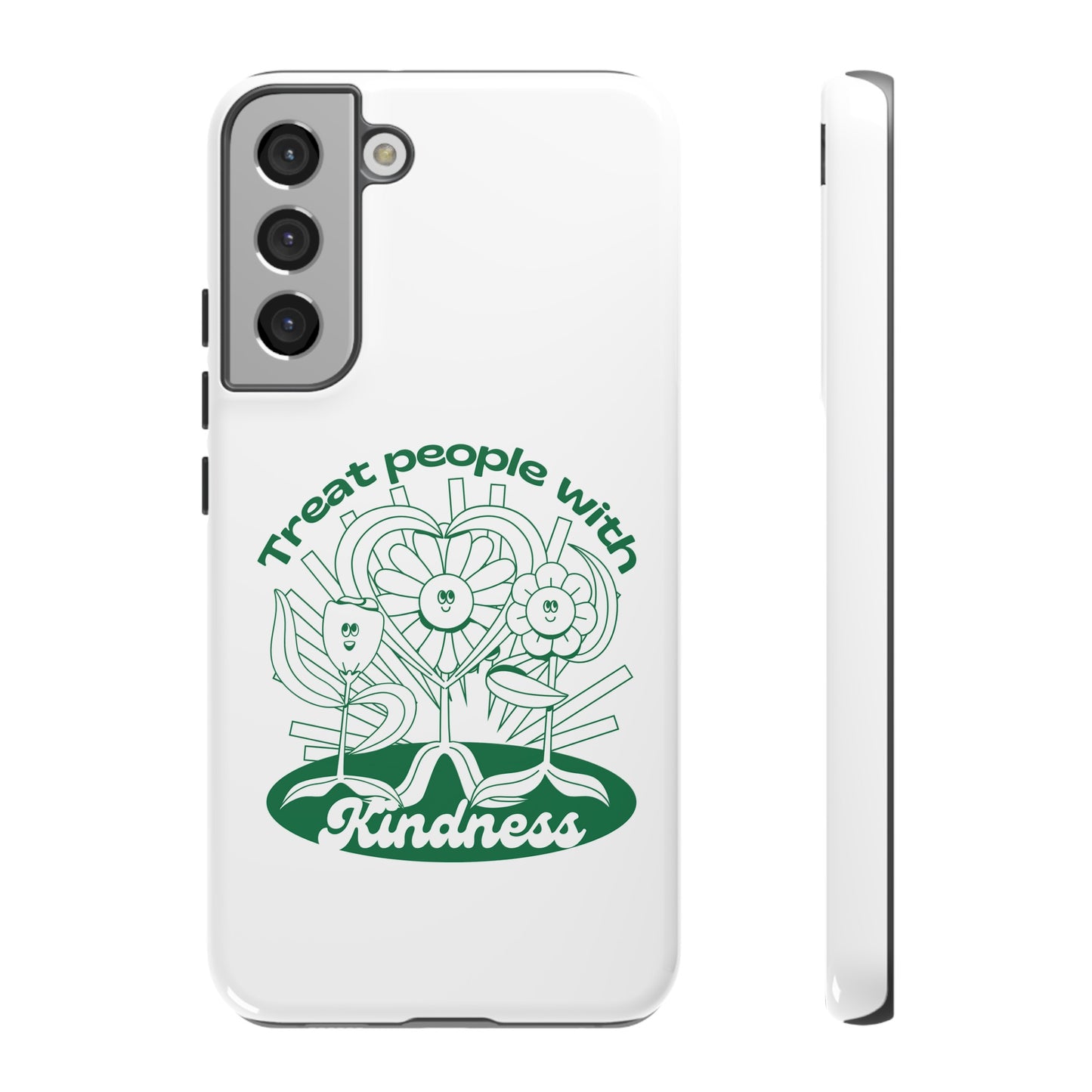 Treat People With Kindness Phone Case | iPhone 15 Plus/ Pro, 14, 13, 12| Google Pixel 7, Pro, 5| Samsung Galaxy S23 All Major Phone Models