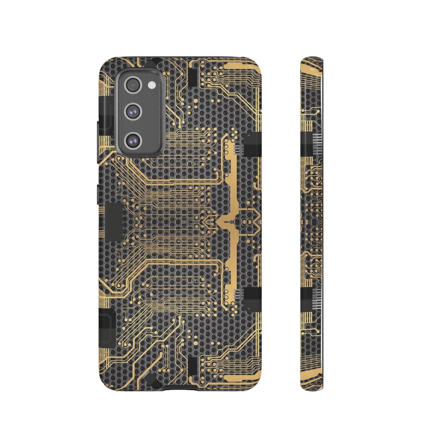 Golden Circuit Board Wallpaper Phone Case | iPhone 15 Plus/ Pro, 14, 13, 12| Google Pixel 7, Pro, 5| Samsung Galaxy S23 All Major Phone Models