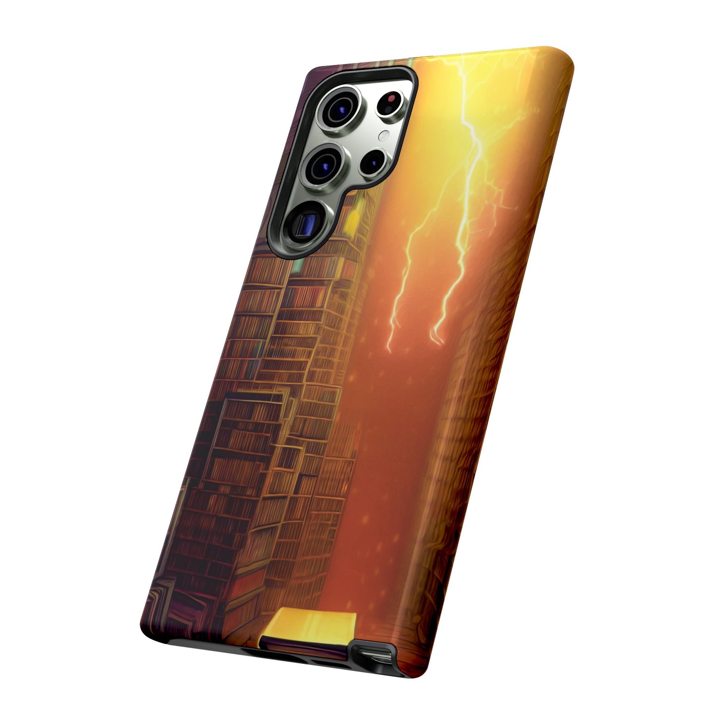 Lightning in the Library Wallpaper Phone Case | iPhone 15 Plus/ Pro, 14, 13, 12| Google Pixel 7, Pro, 5| Samsung Galaxy S23 All Major Phone Models