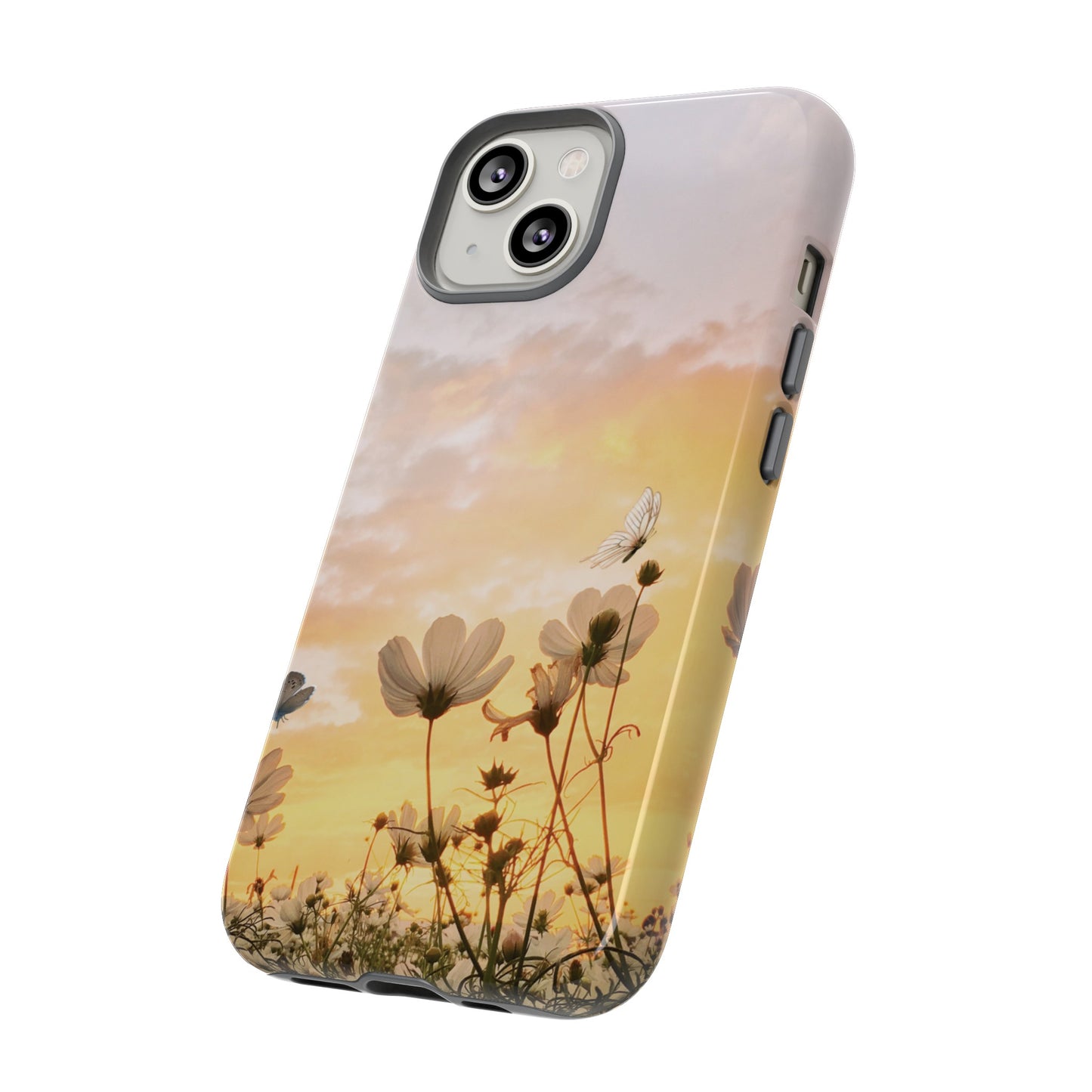 Flowers At Sunset Wallpaper Phone Case | iPhone 15 Plus/ Pro, 14, 13, 12| Google Pixel 7, Pro, 5| Samsung Galaxy S23 All Major Phone Models