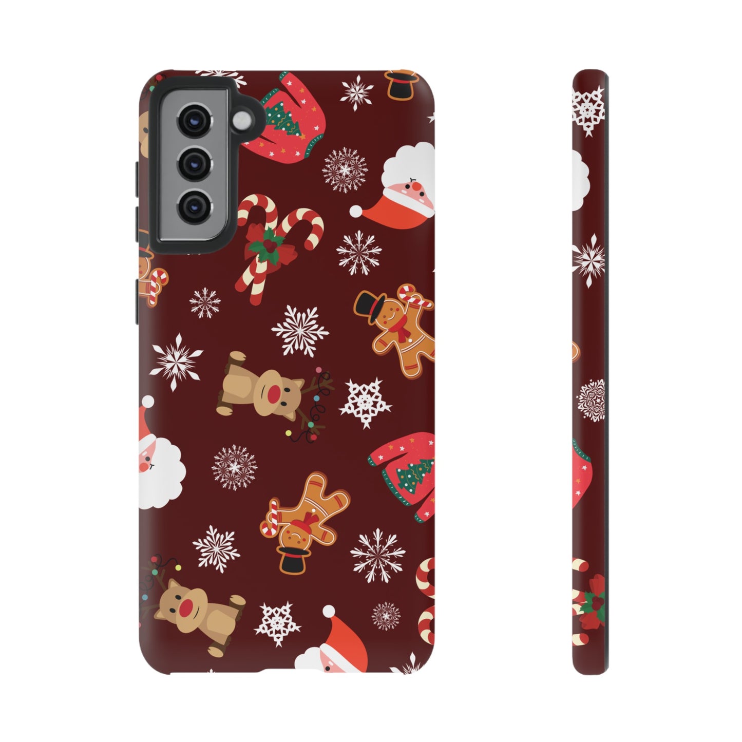 Festive Christmas Wallpaper Phone Case | iPhone 15 Plus/ Pro, 14, 13, 12| Google Pixel 7, Pro, 5| Samsung Galaxy S23 All Major Phone Models