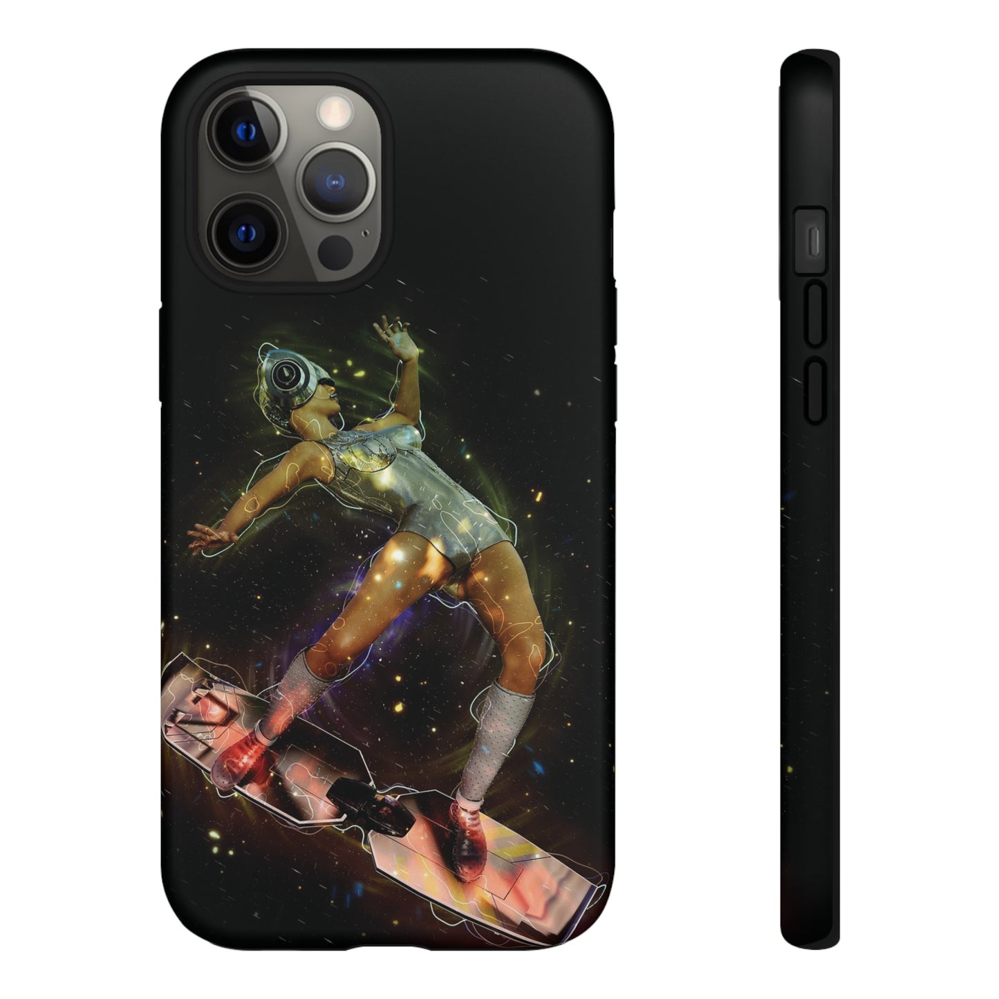 Sci-Fi Skateboard Wallpaper Phone Case | iPhone 15 Plus/ Pro, 14, 13, 12| Google Pixel 7, Pro, 5| Samsung Galaxy S23 All Major Phone Models