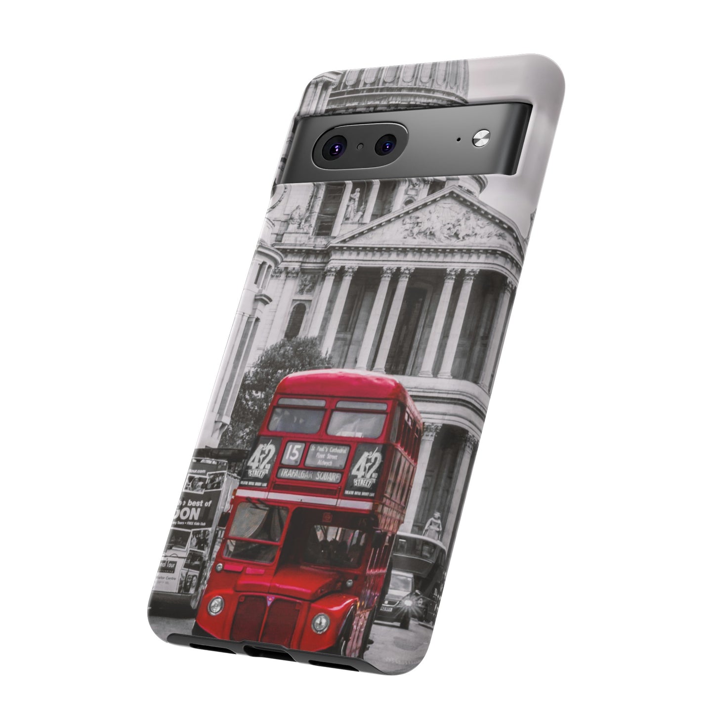 London Bus Wallpaper Phone Case | iPhone 15 Plus/ Pro, 14, 13, 12| Google Pixel 7, Pro, 5| Samsung Galaxy S23 All Major Phone Models