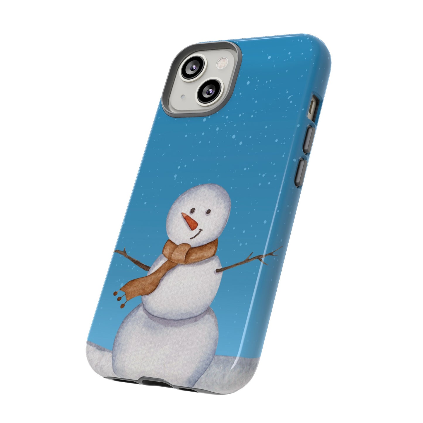 Snowman Wallpaper Phone Case | iPhone 15 Plus/ Pro, 14, 13, 12| Google Pixel 7, Pro, 5| Samsung Galaxy S23 All Major Phone Models