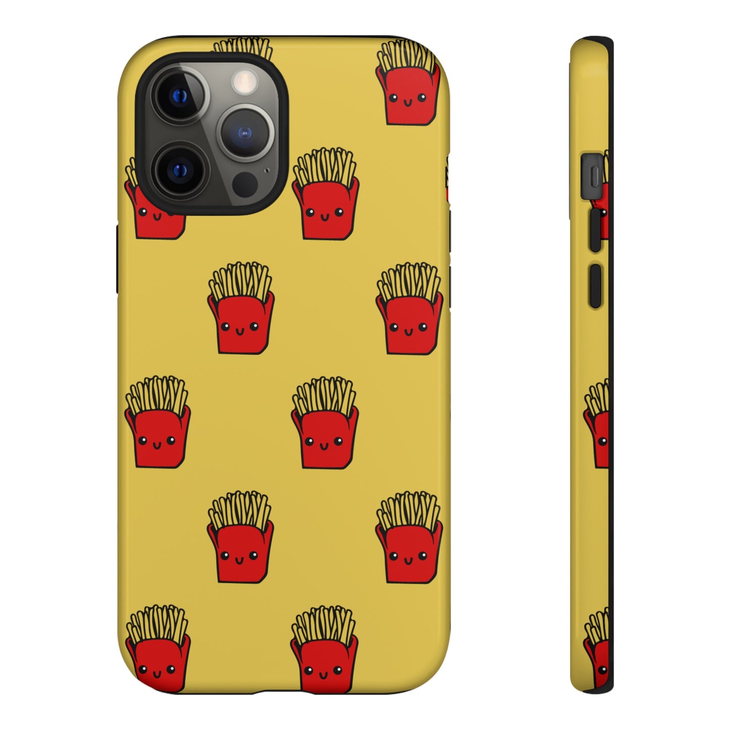 Smiling Fries Wallpaper Phone Case | iPhone 15 Plus/ Pro, 14, 13, 12| Google Pixel 7, Pro, 5| Samsung Galaxy S23 All Major Phone Models