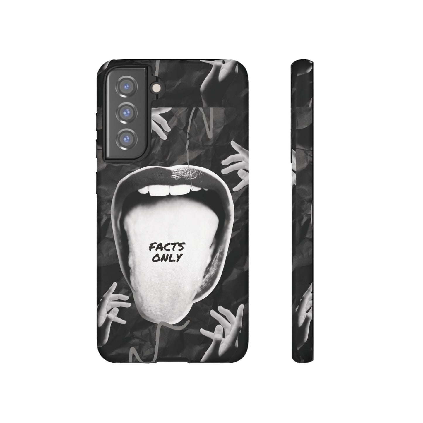 Facts Only Wallpaper Phone Case | iPhone 15 Plus/ Pro, 14, 13, 12| Google Pixel 7, Pro, 5| Samsung Galaxy S23 All Major Phone Models