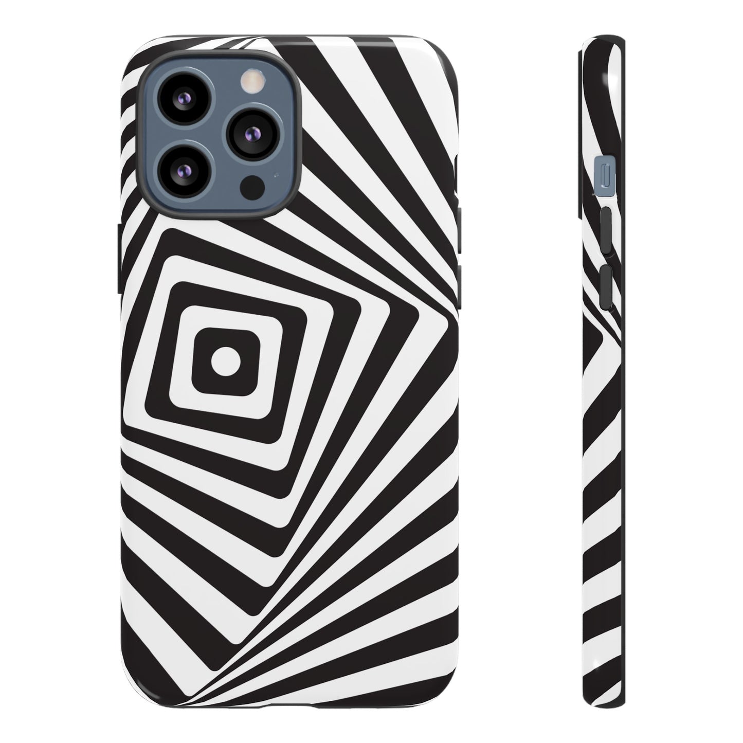 Black & White Spiral Wallpaper Phone Case | iPhone 15 Plus/ Pro, 14, 13, 12| Google Pixel 7, Pro, 5| Samsung Galaxy S23 All Major Phone Models