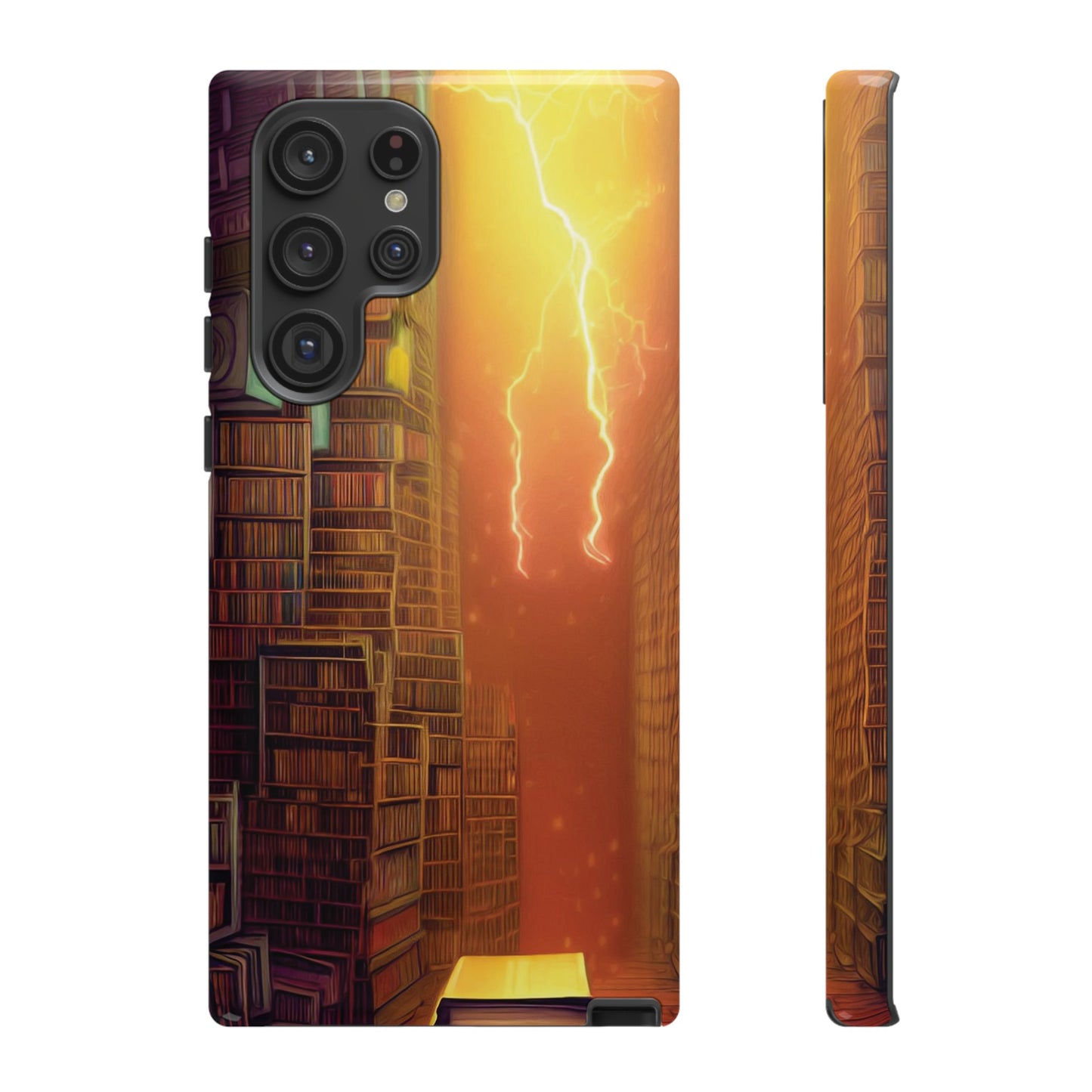 Lightning in the Library Wallpaper Phone Case | iPhone 15 Plus/ Pro, 14, 13, 12| Google Pixel 7, Pro, 5| Samsung Galaxy S23 All Major Phone Models